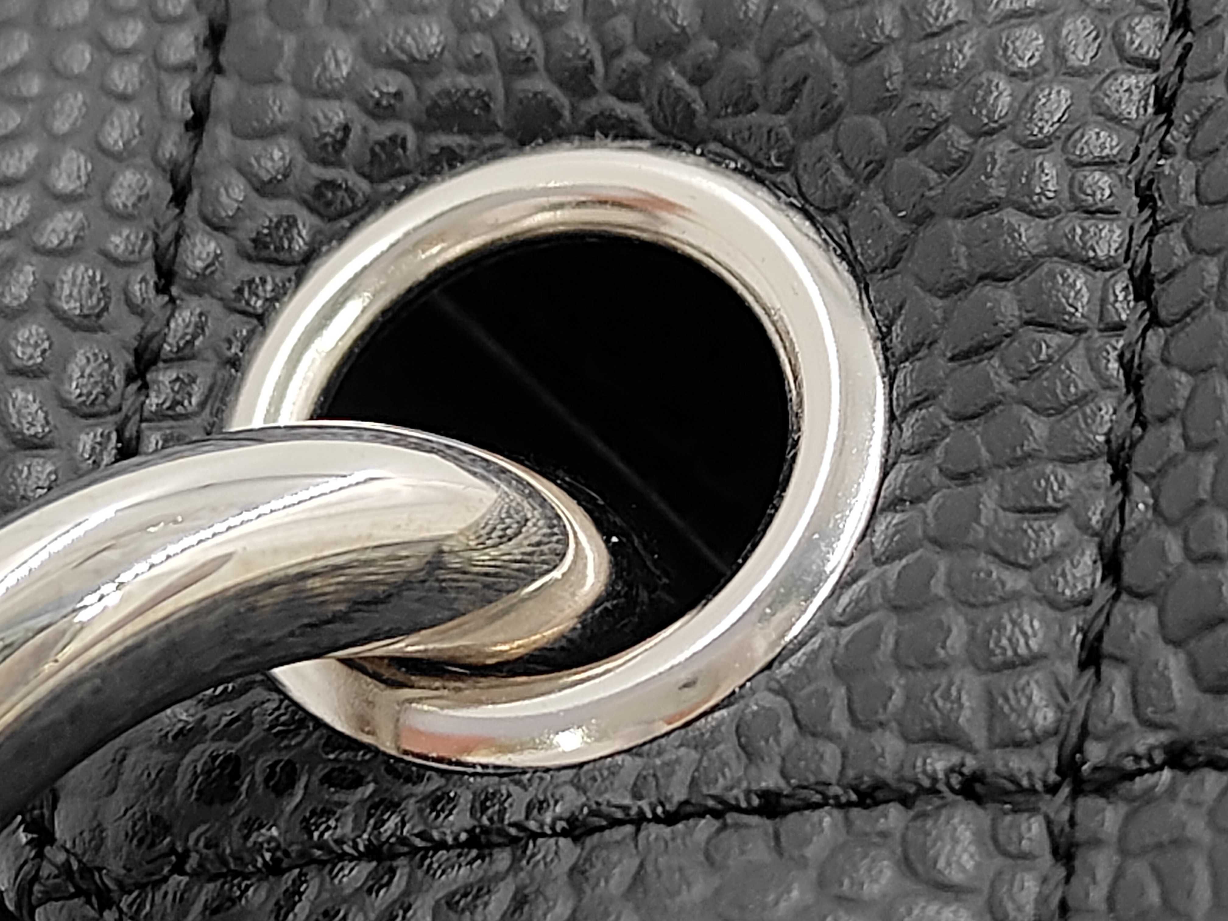 Caviar Skin Black Matelassé GST Tote Bag — view 8