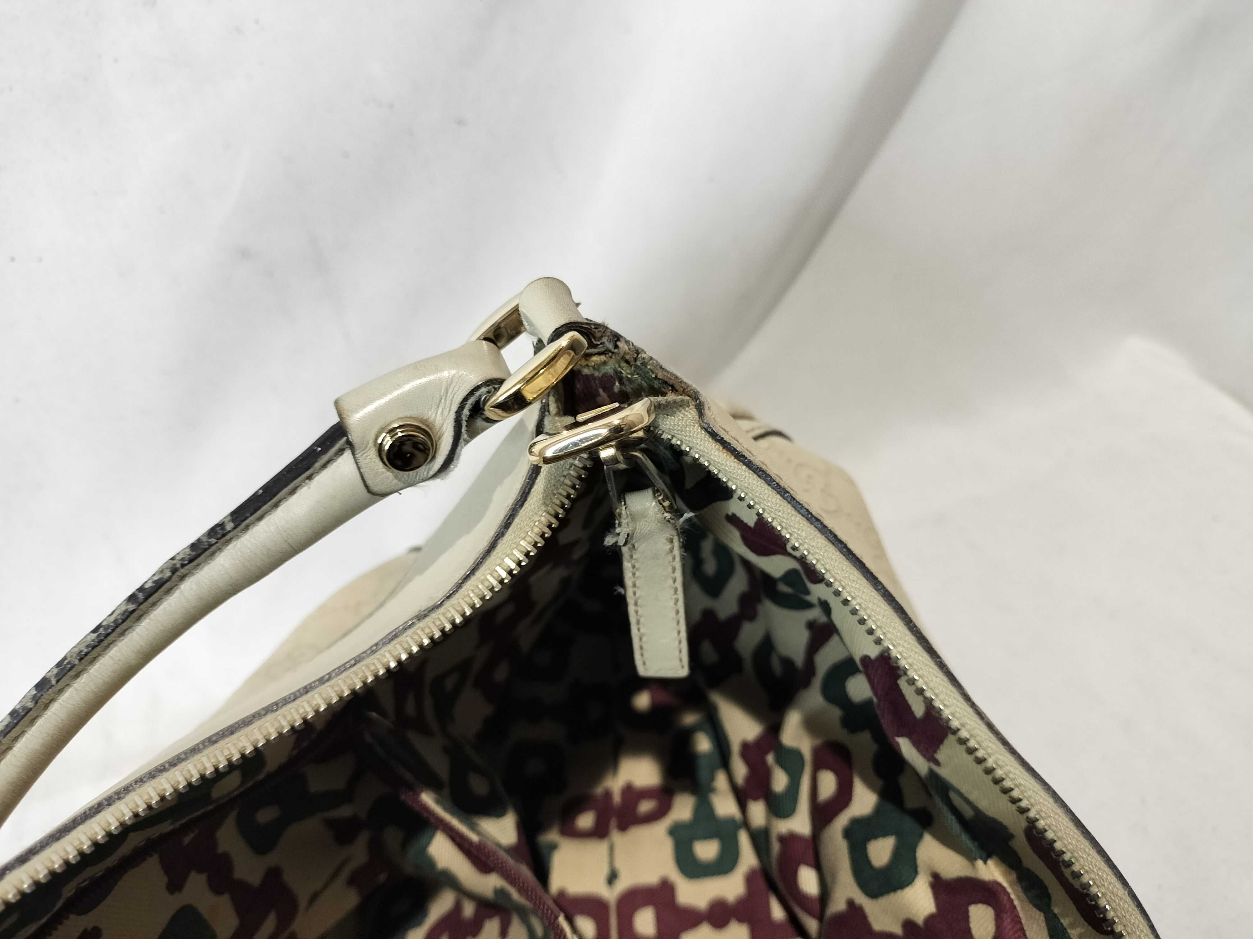 GG Canvas Leather Handbag 493492 Handbag — view 13