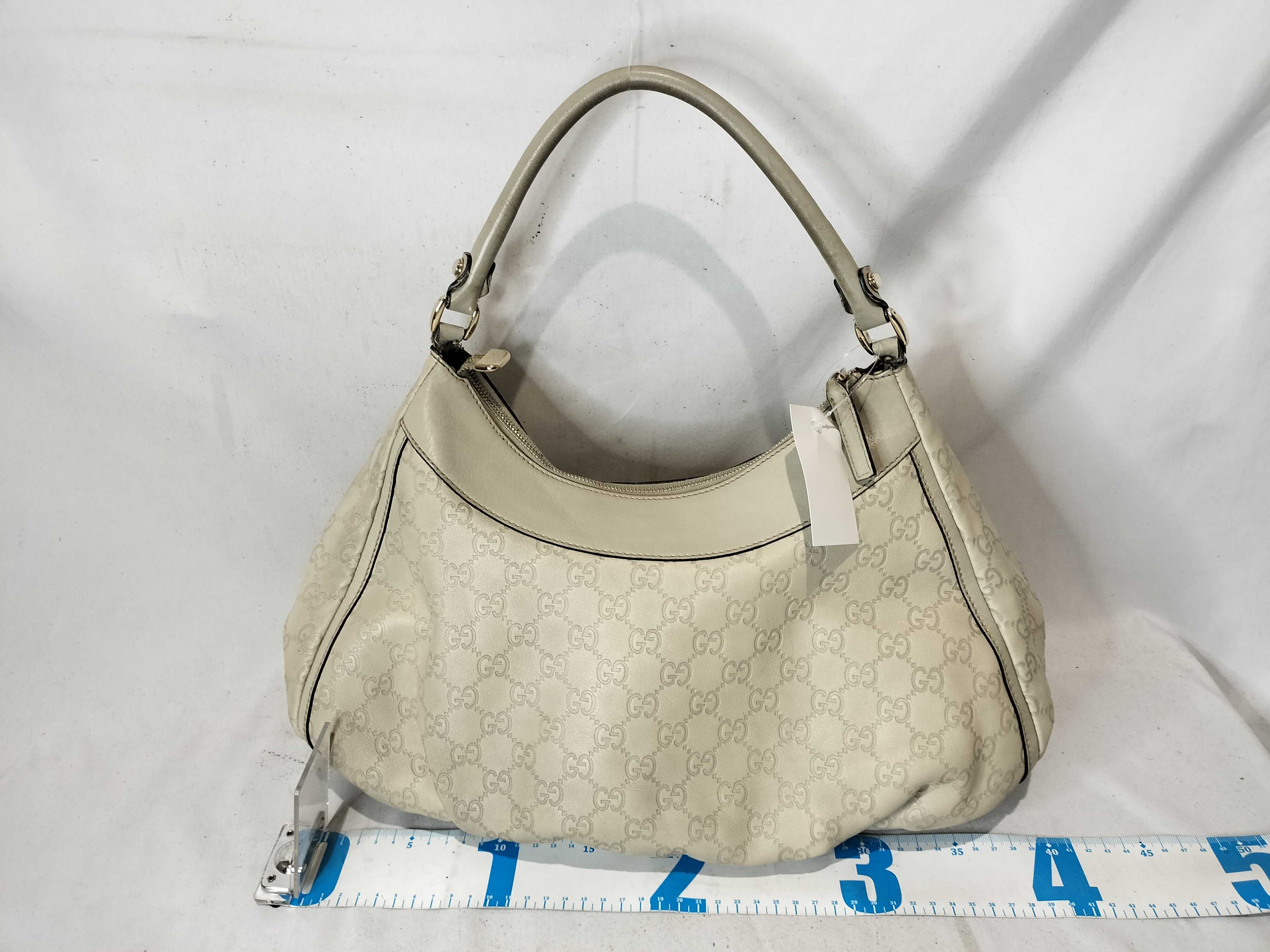 GG Canvas Leather Handbag 493492 Handbag — view 3