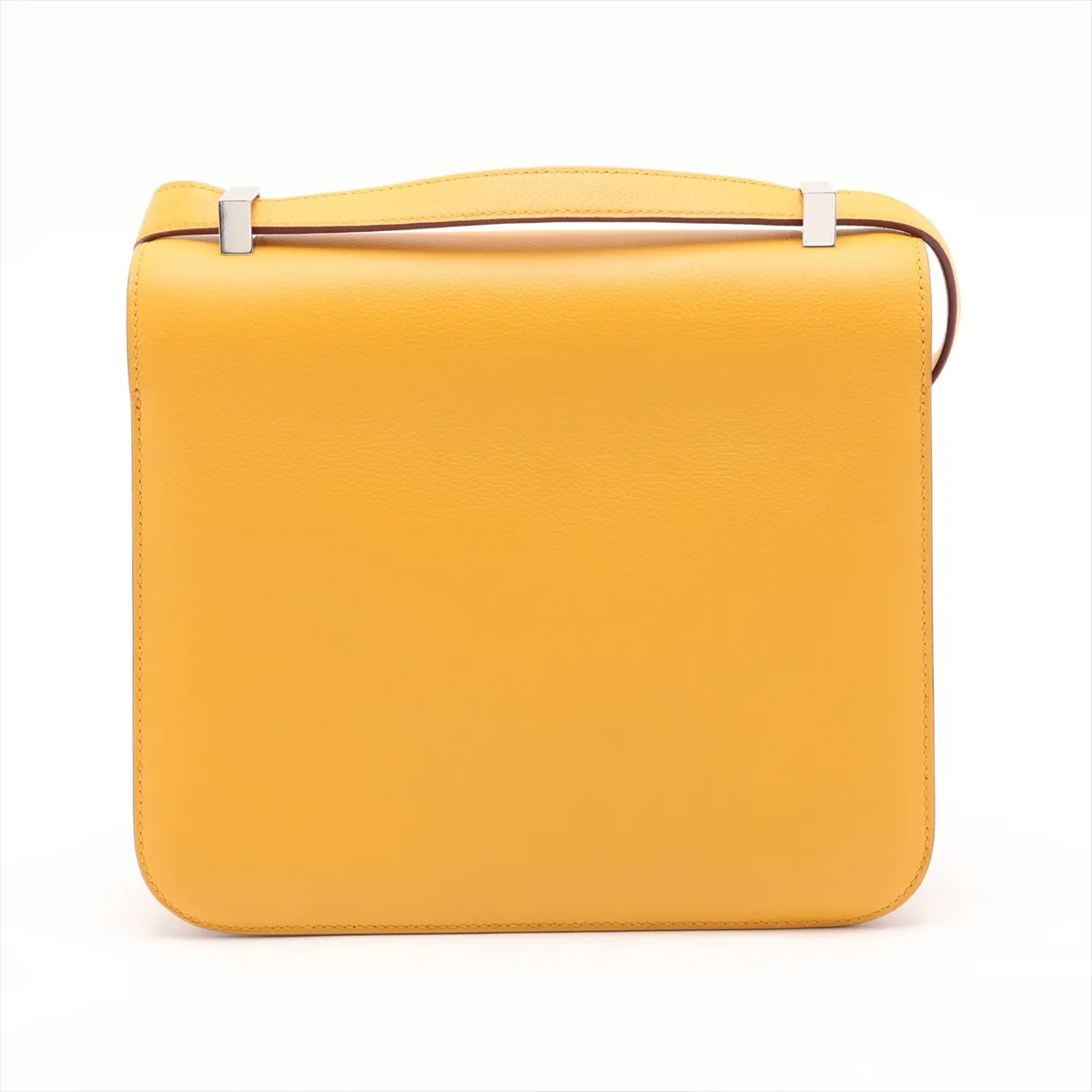 [Individually packaged] Hermes Constance 3 24 Verso Evercolor Jaune Ambre x Natural Sable Silver Hardware Z: 2021 — view 2
