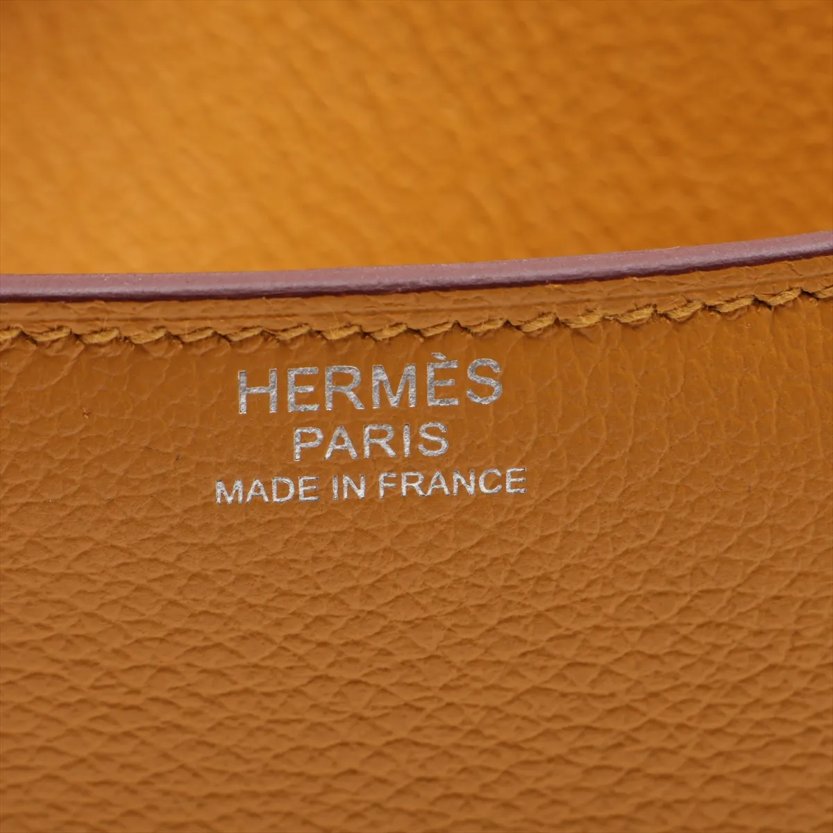 [Individually packaged] Hermes Constance 3 24 Verso Evercolor Jaune Ambre x Natural Sable Silver Hardware Z: 2021 — view 9