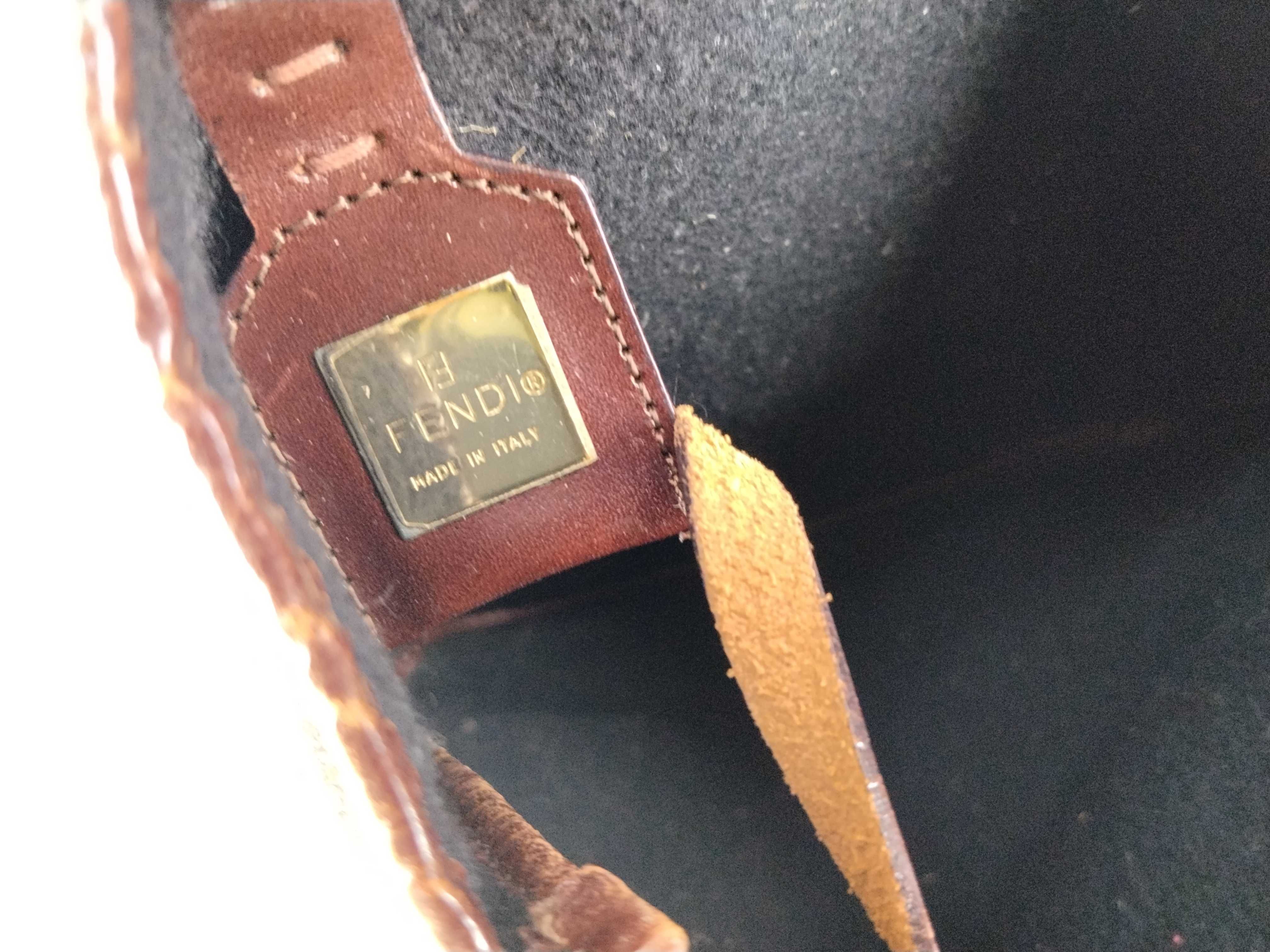 Zucca pattern Fendi Zucca handbag Brown handbag — view 9