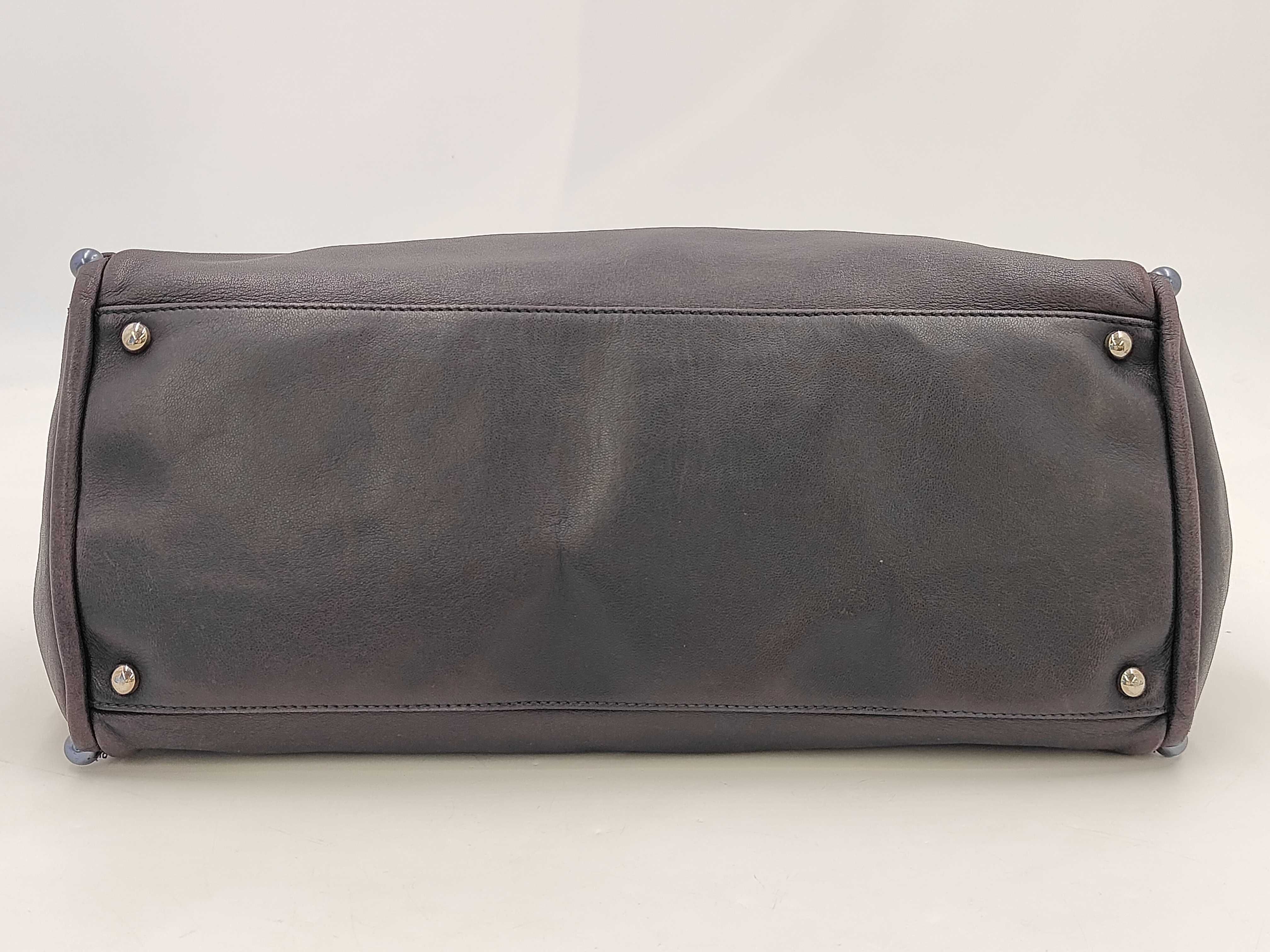 Lambskin Tote Bag, Dark Navy — view 3