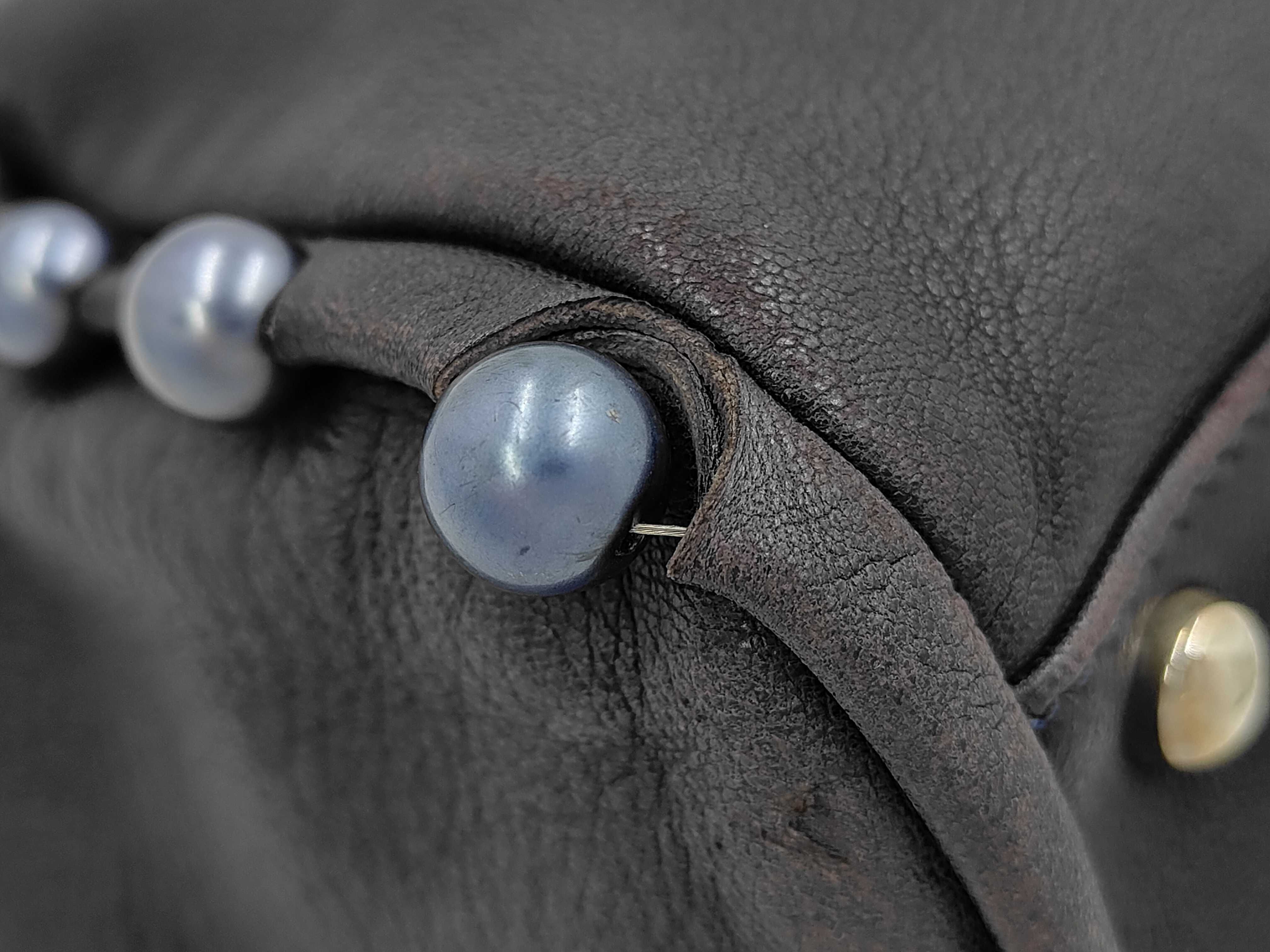 Lambskin Tote Bag, Dark Navy — view 4