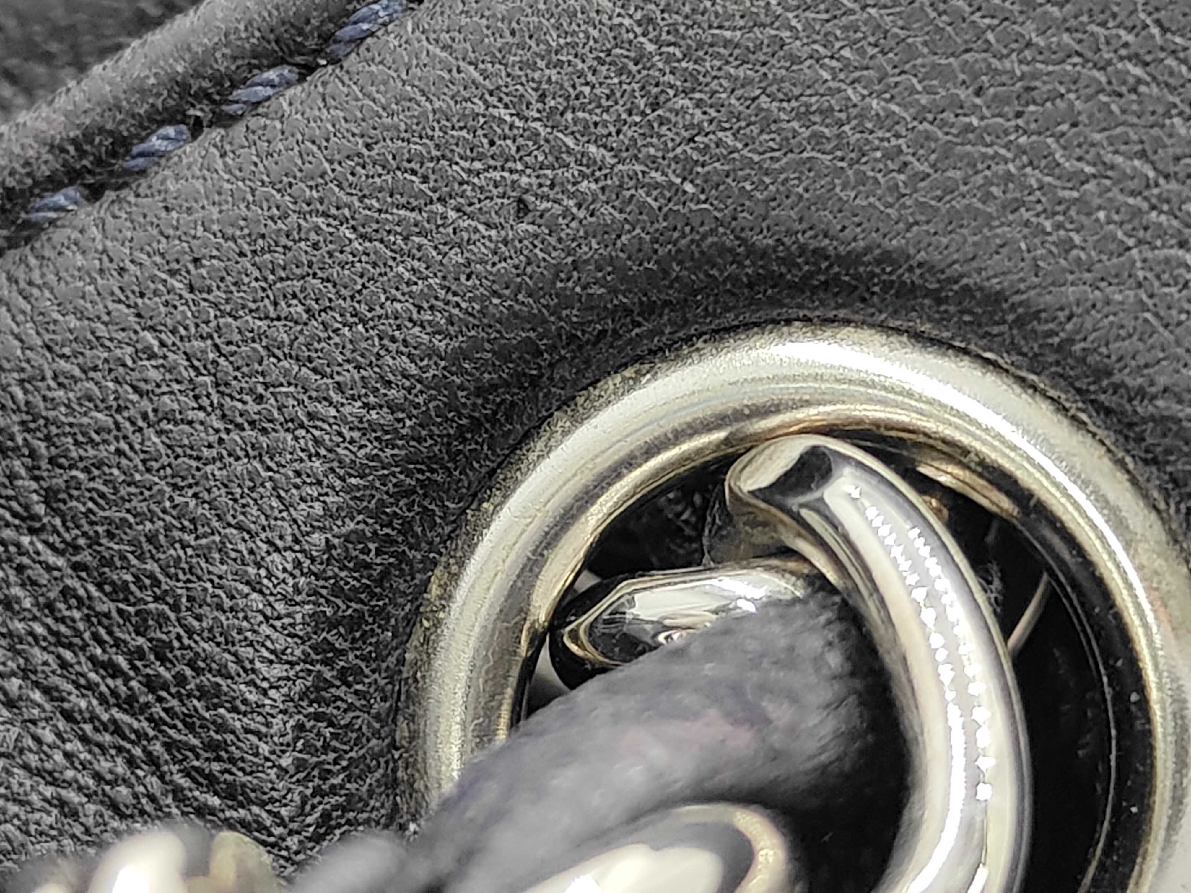 Lambskin Tote Bag, Dark Navy — view 7