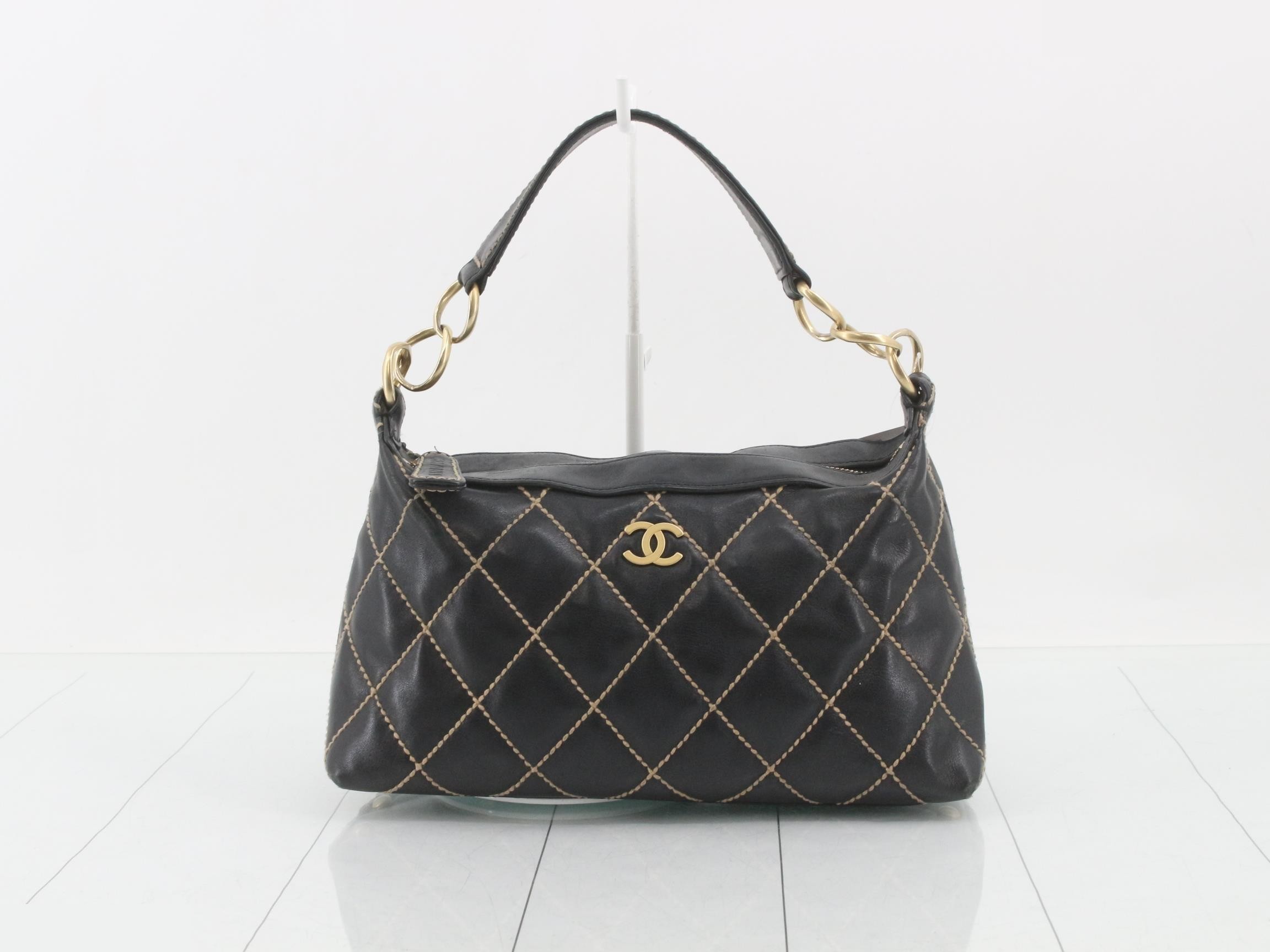 Wild Stitch Leather One-Shoulder Bag