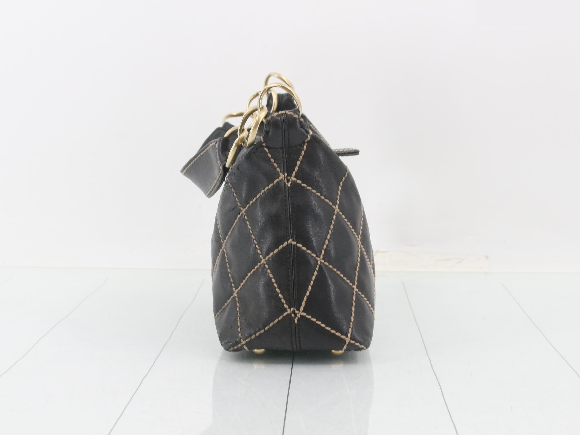 Wild Stitch Leather One-Shoulder Bag — view 4