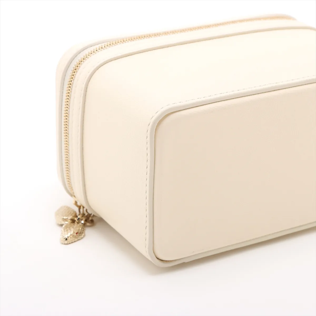 Serpenti Leather 2WAY Handbag White with Mirror — view 4