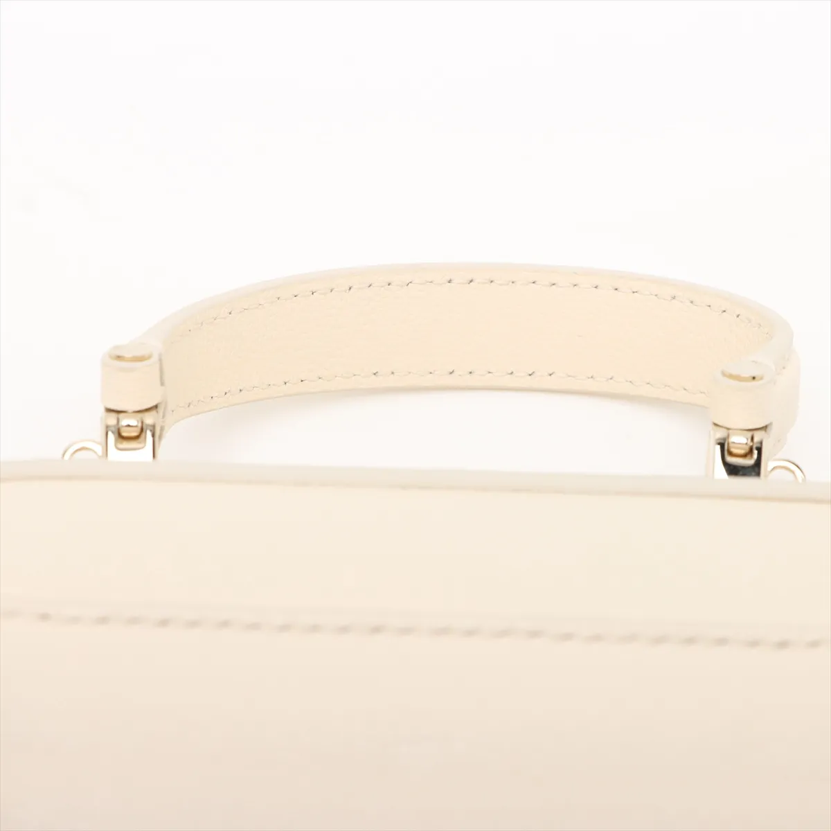 Serpenti Leather 2WAY Handbag White with Mirror — view 6