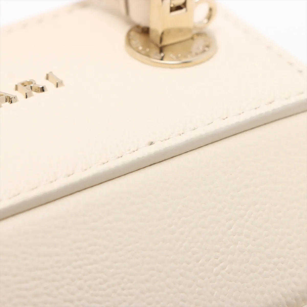 Serpenti Leather 2WAY Handbag White with Mirror — view 10