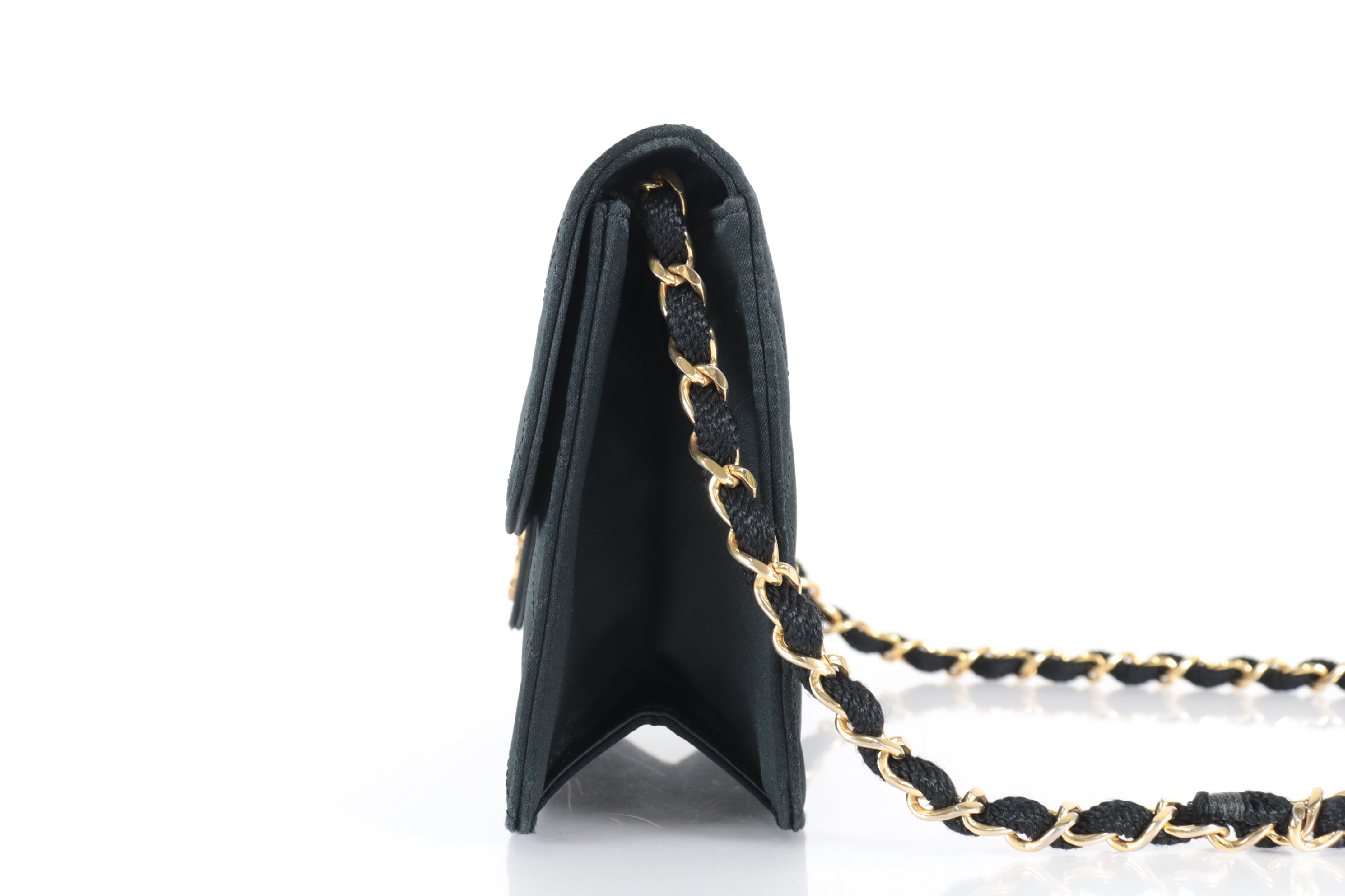 Mini Matelassé Satin Chain Shoulder Bag (Serial Number 0) — view 4
