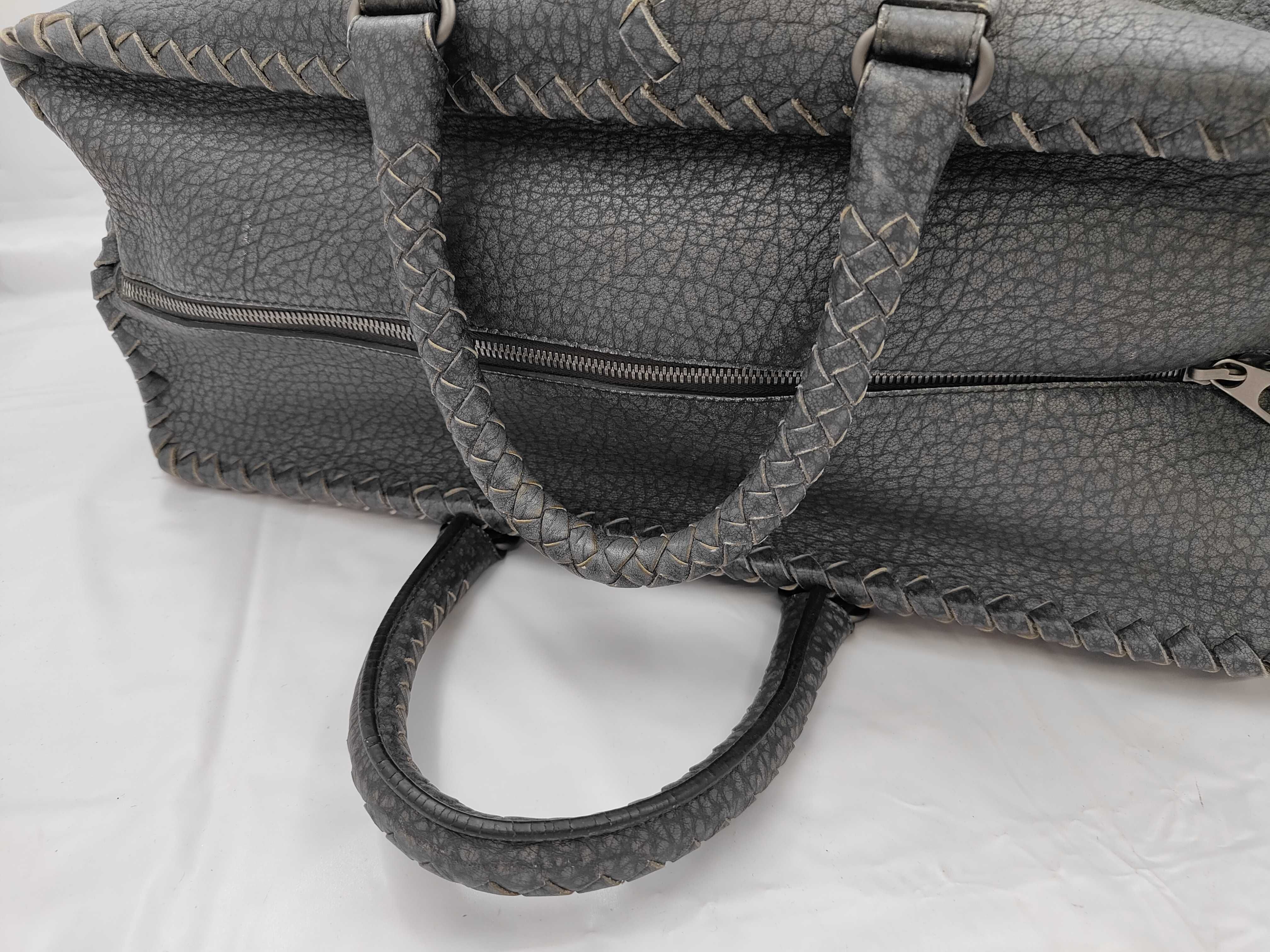Cervo Leather Boston Bag, Black, 259646 — view 3