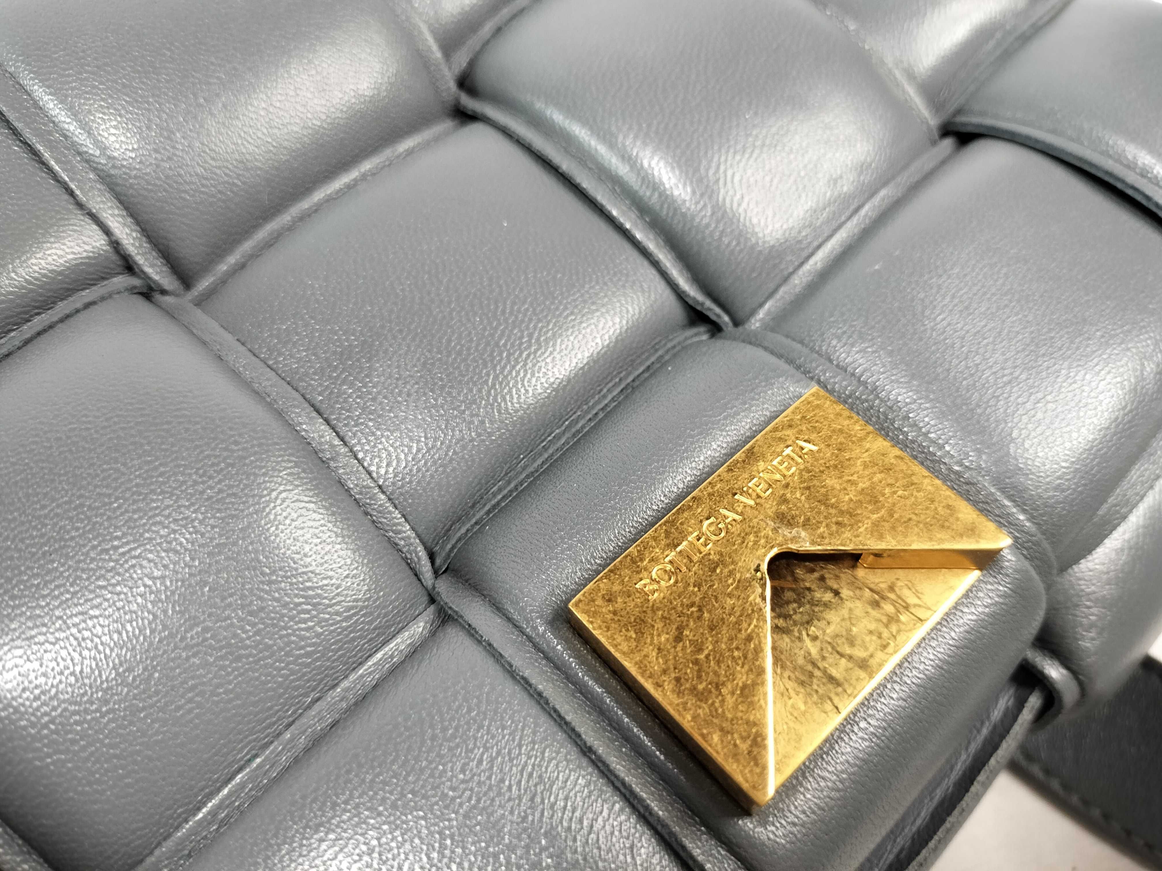 Padded Cassette Leather Shoulder Bag — view 13