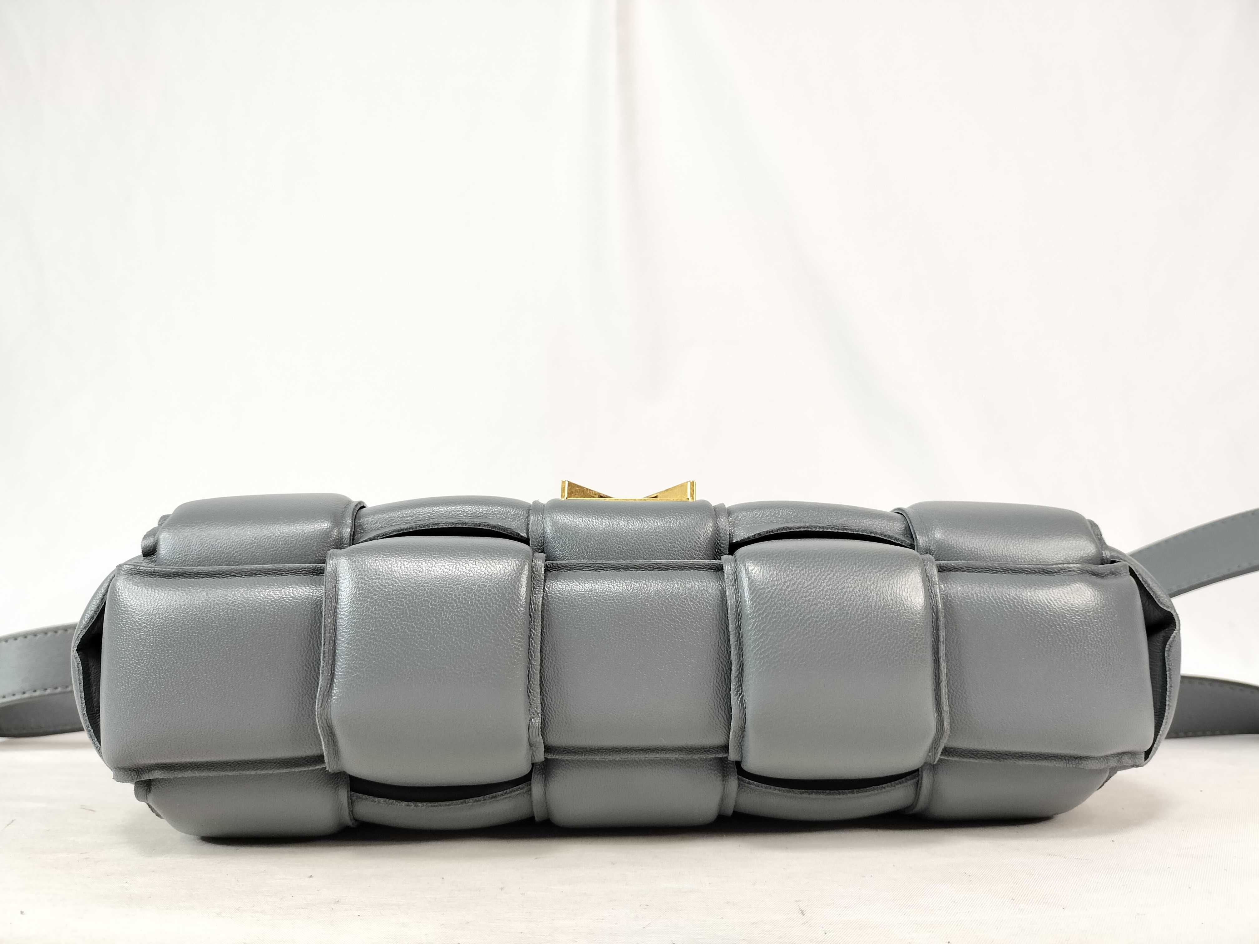Padded Cassette Leather Shoulder Bag — view 7