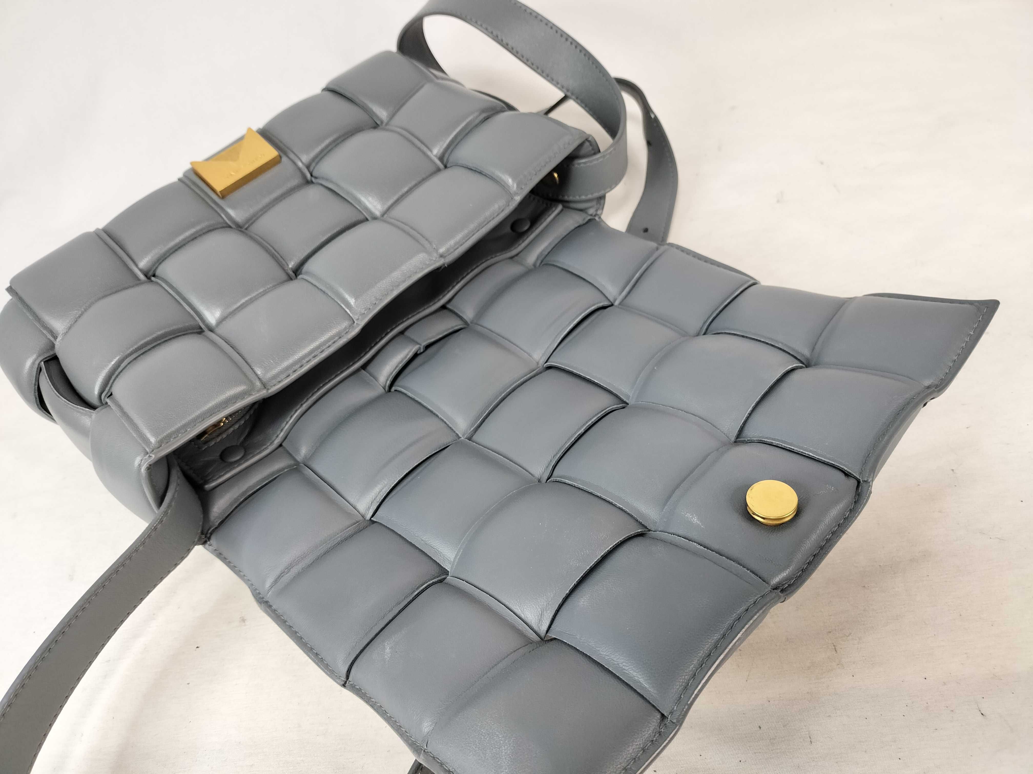 Padded Cassette Leather Shoulder Bag — view 8