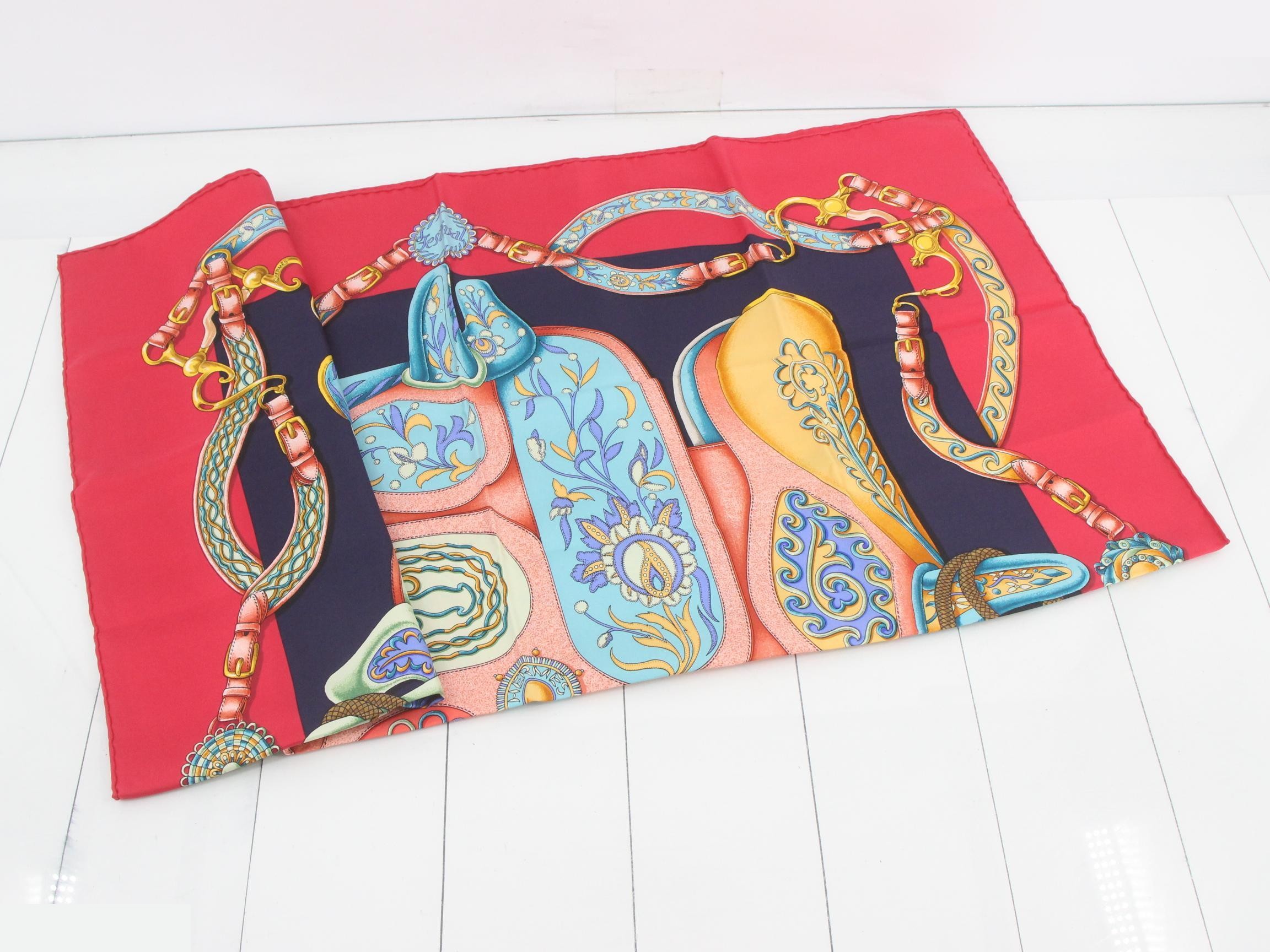 Carre 90 Festival Silk Scarf — view 3