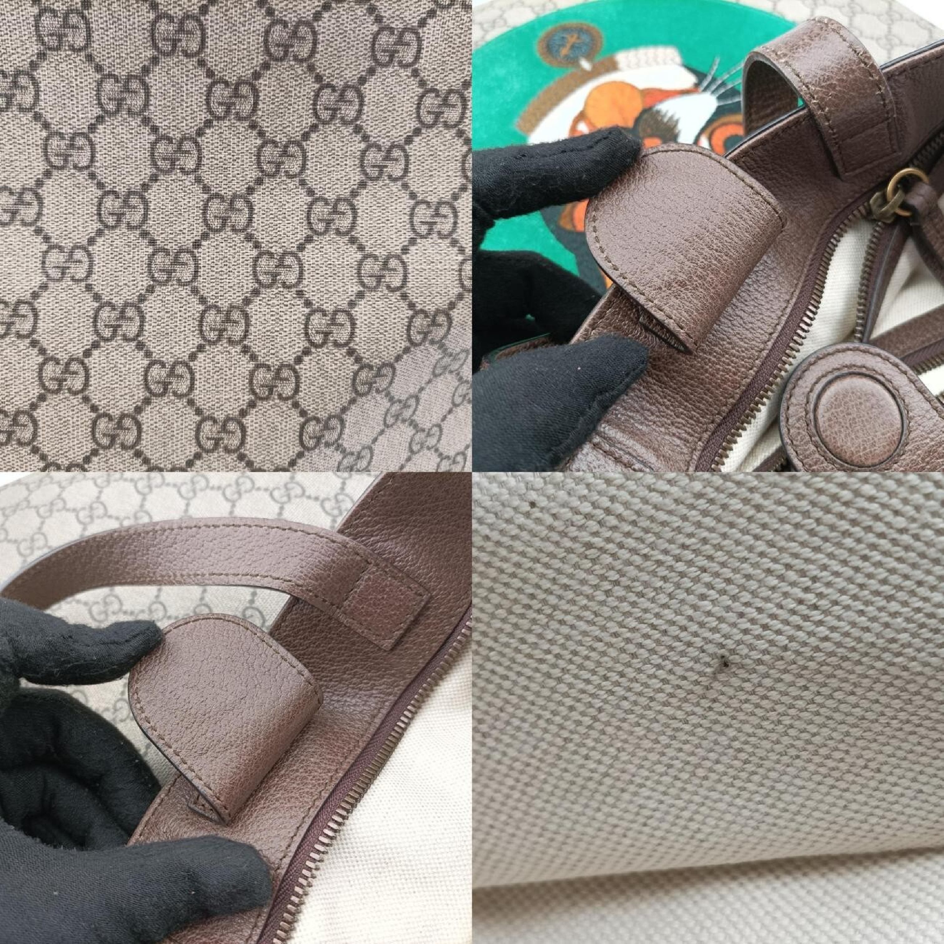 GG Supreme Kingsnake Multicolor PVC Coated Canvas x Suede Shoulder Bag 450950 G023676933 — view 9