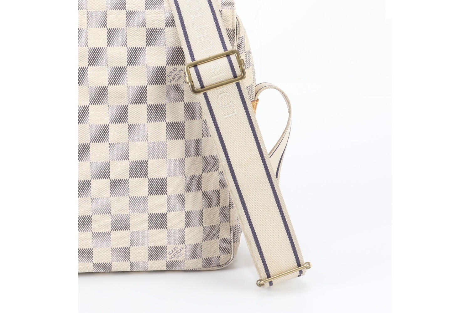 Damier Azur Naviglio N51189 Leather Shoulder Bag (Crossbody) — view 2