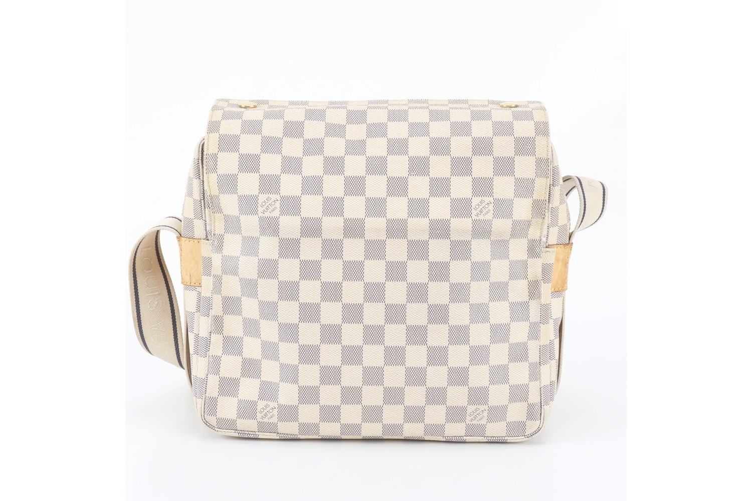 Damier Azur Naviglio N51189 Leather Shoulder Bag (Crossbody) — view 3