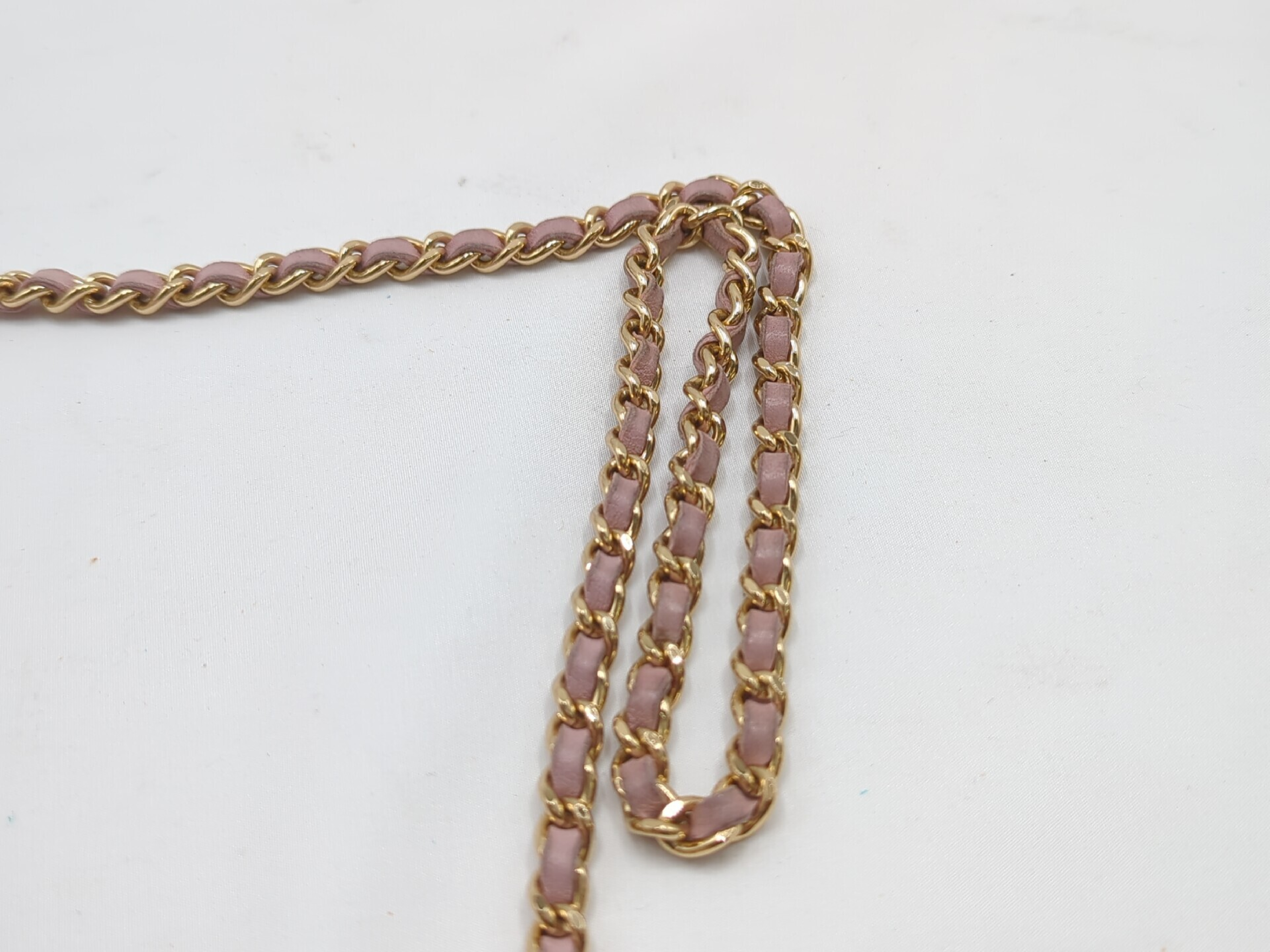 Chocolate Bar Single Chain Shoulder Bag, Pink, Gold Hardware, Series 7 — view 6