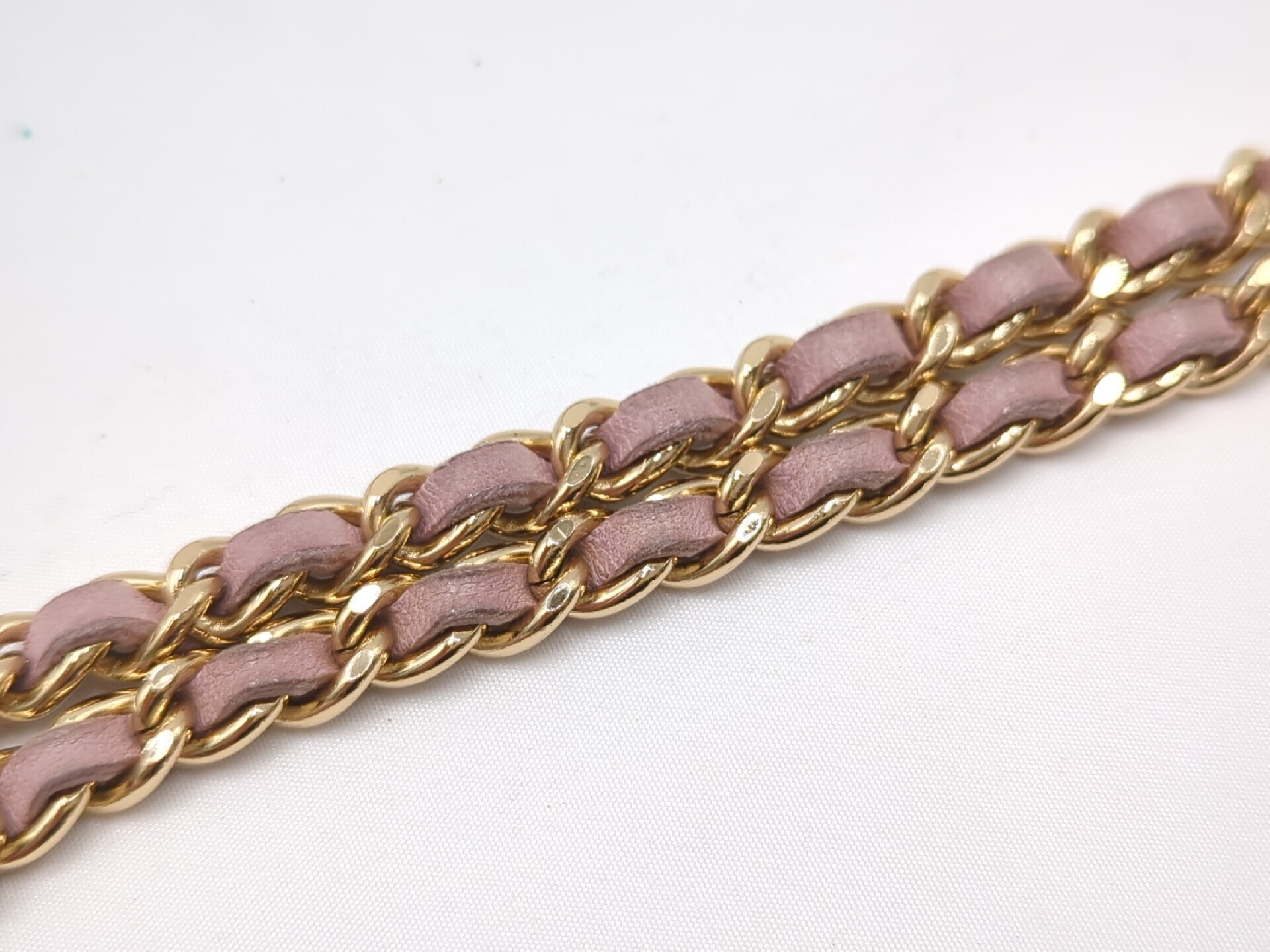 Chocolate Bar Single Chain Shoulder Bag, Pink, Gold Hardware, Series 7 — view 7