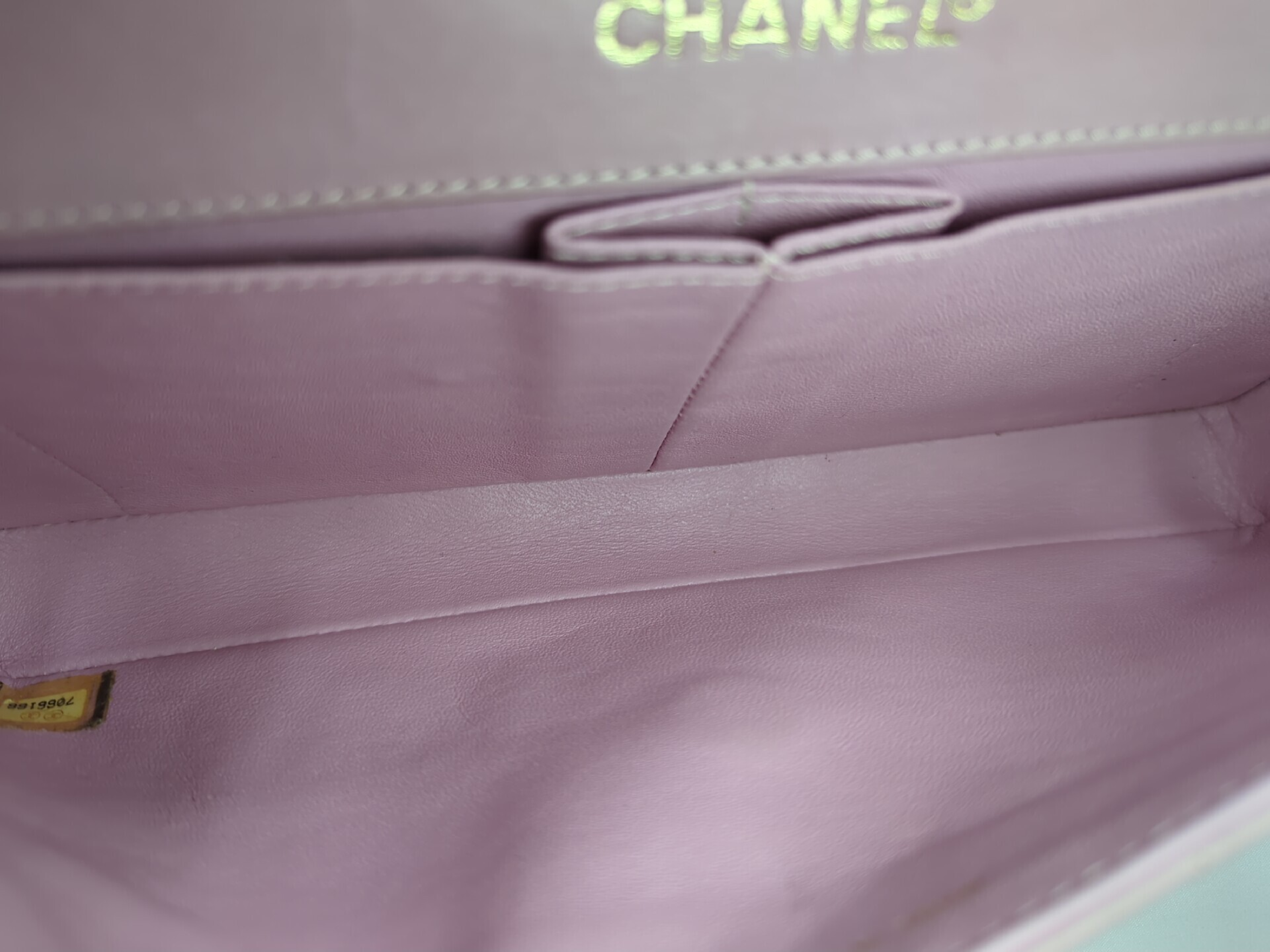 Chocolate Bar Single Chain Shoulder Bag, Pink, Gold Hardware, Series 7 — view 10