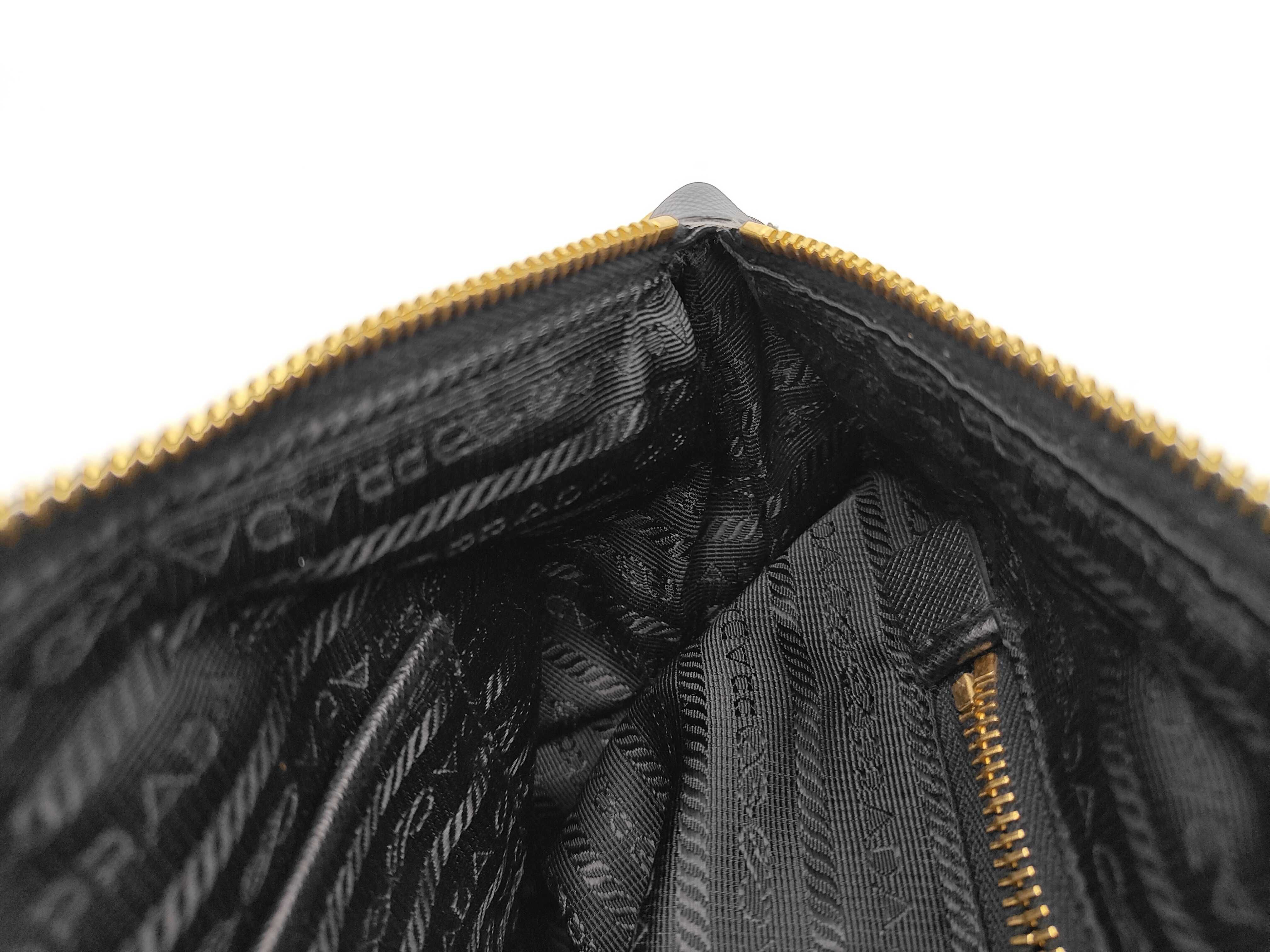 Nylon Black Robot Handbag with Shoulder Strap — view 13