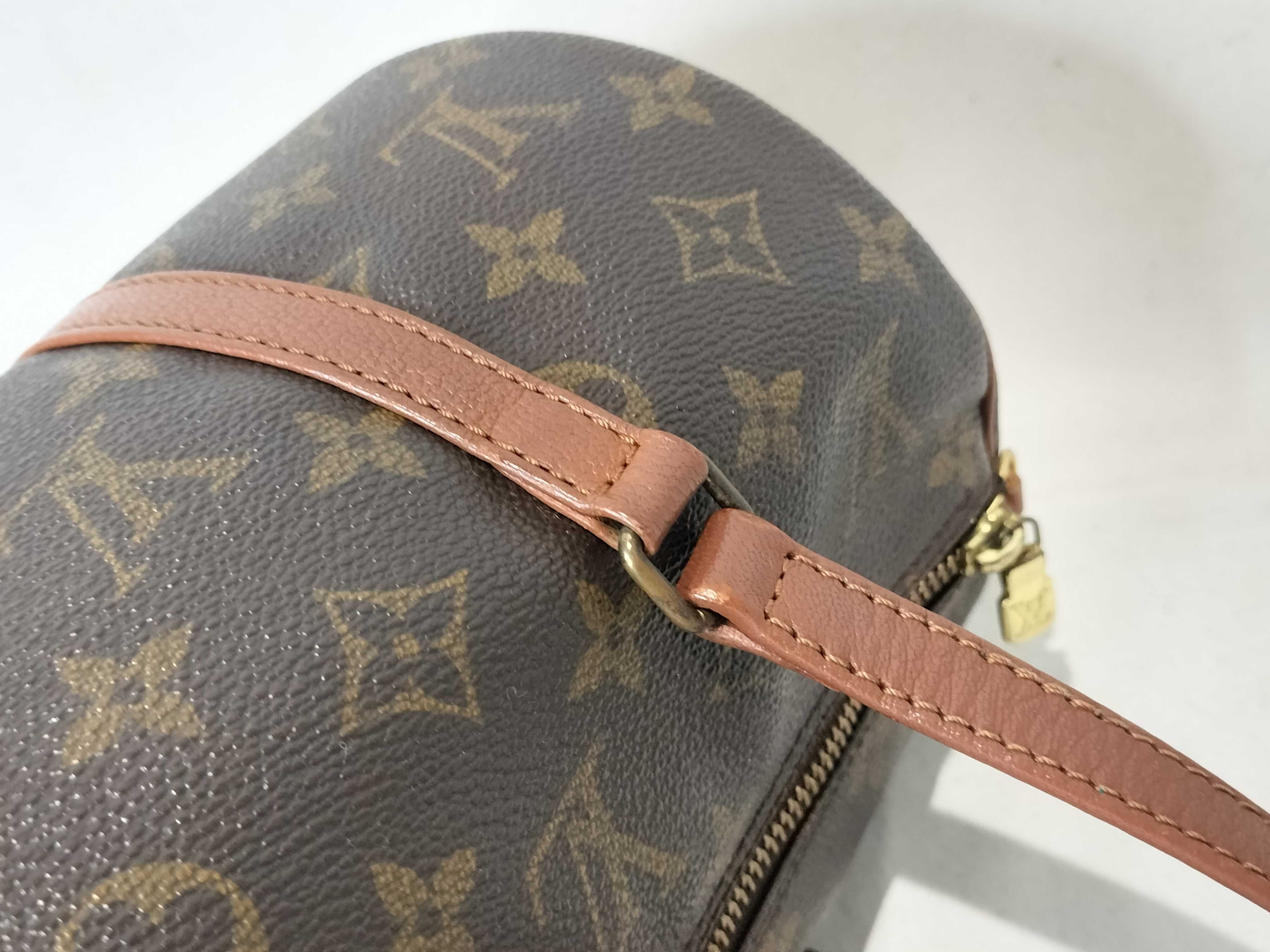 Monogram Old Papillon Handbag with Pouch — view 5