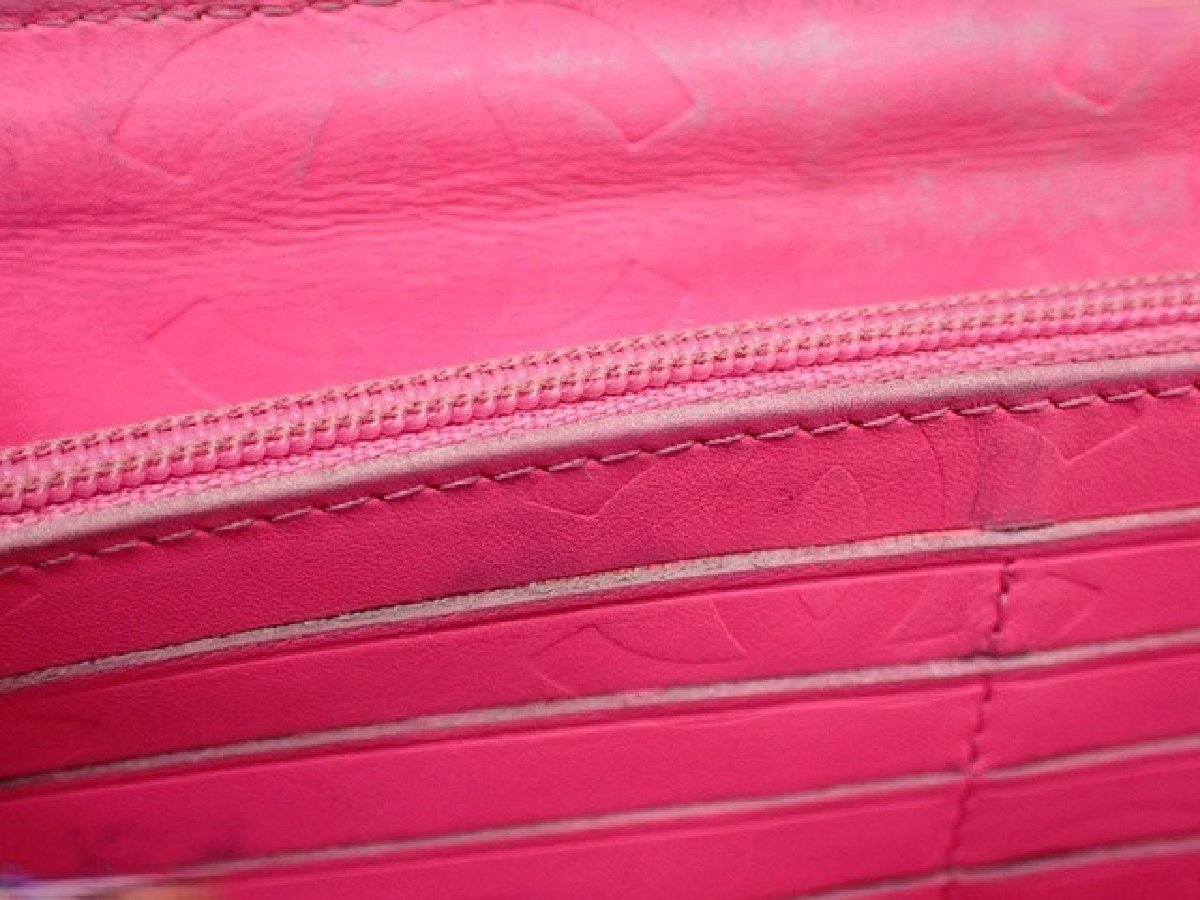 Cambon Line Leather/Enamel Round Zip Long Wallet — view 4