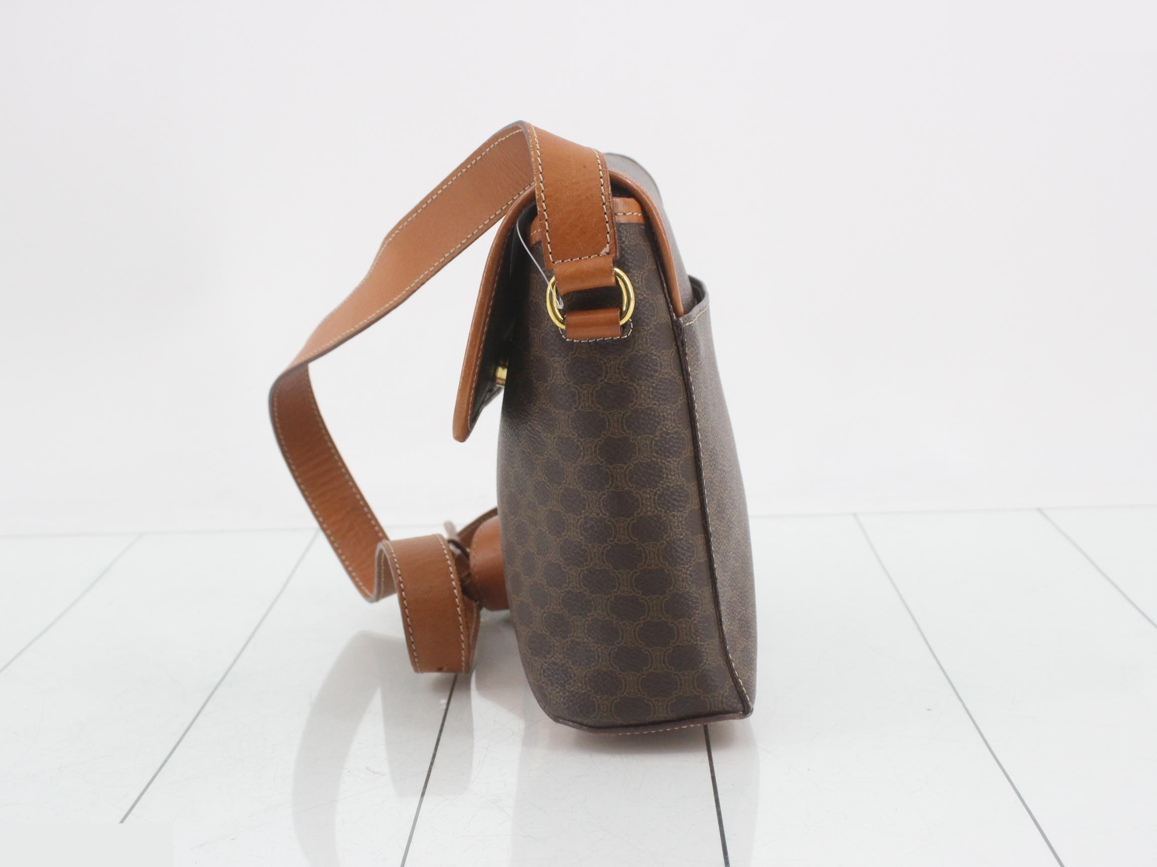 Macadam Shoulder Bag, Camel — view 3