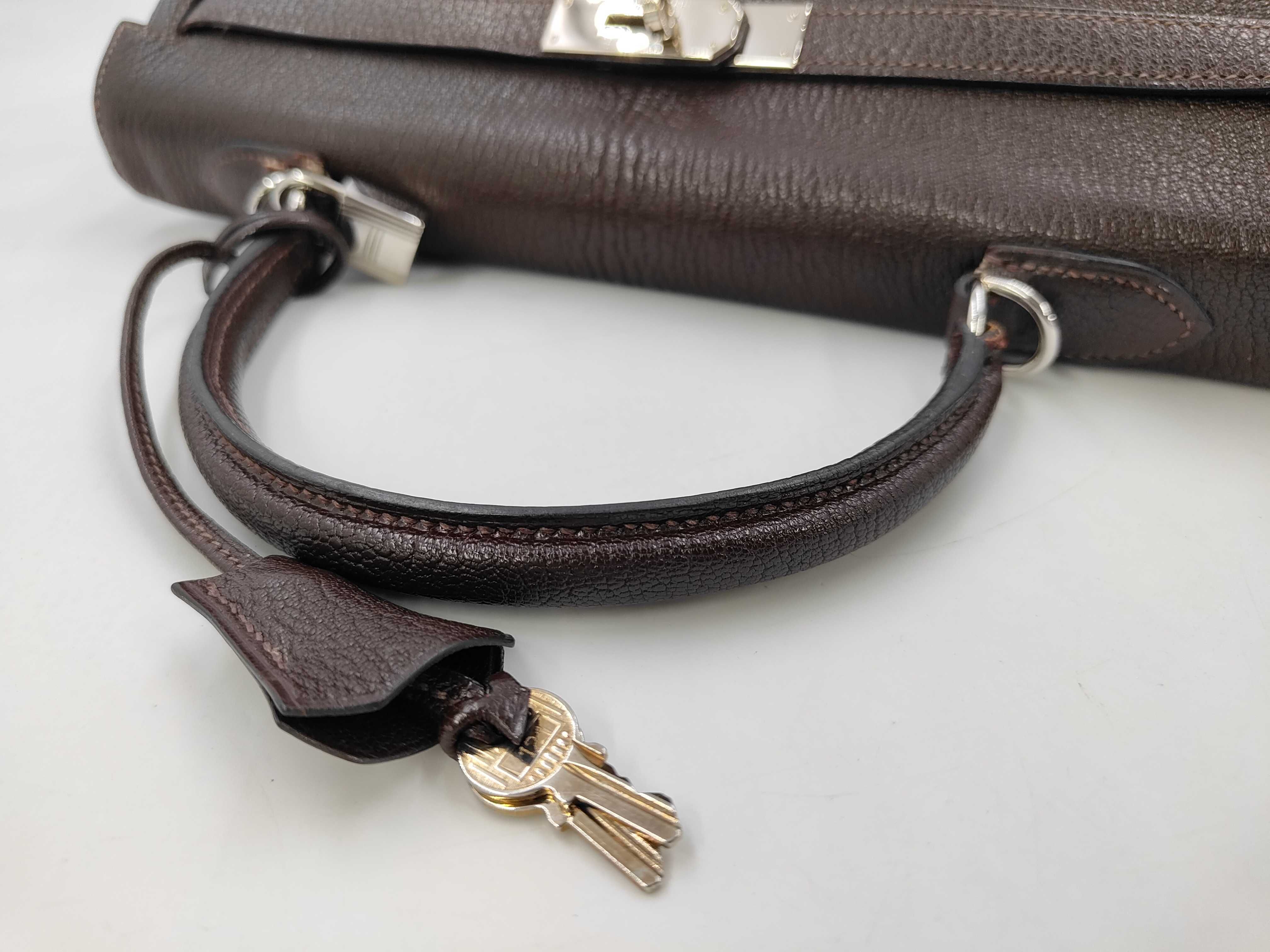 Hermes Kelly 35 Brown Tote Bag — view 3