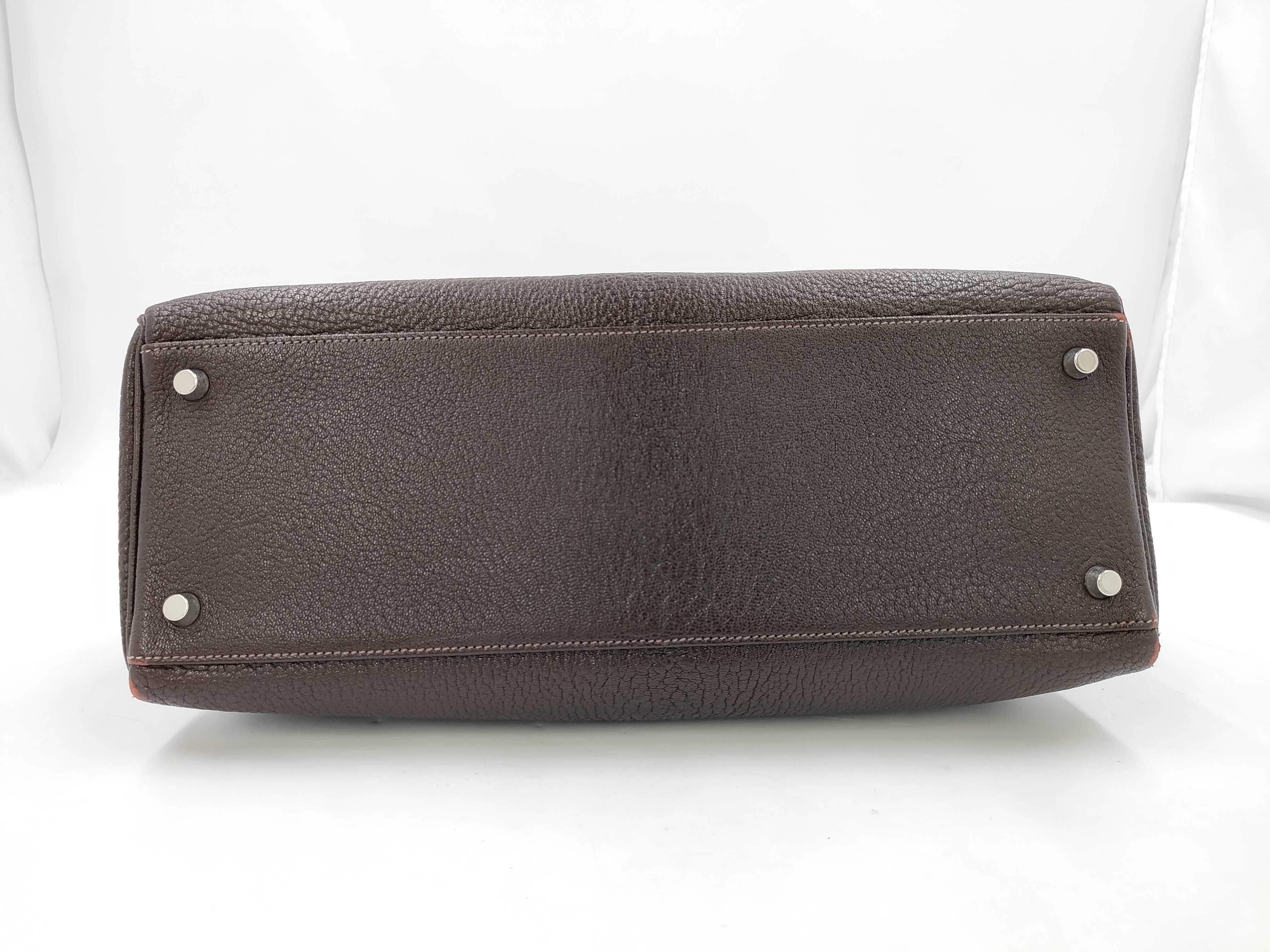 Hermes Kelly 35 Brown Tote Bag — view 6