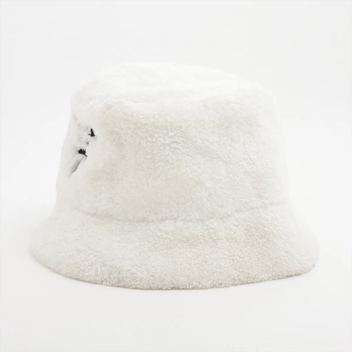 1HC137 Logo Bucket Hat, Size M, Polyester, White. Shows signs of wear, — view 2