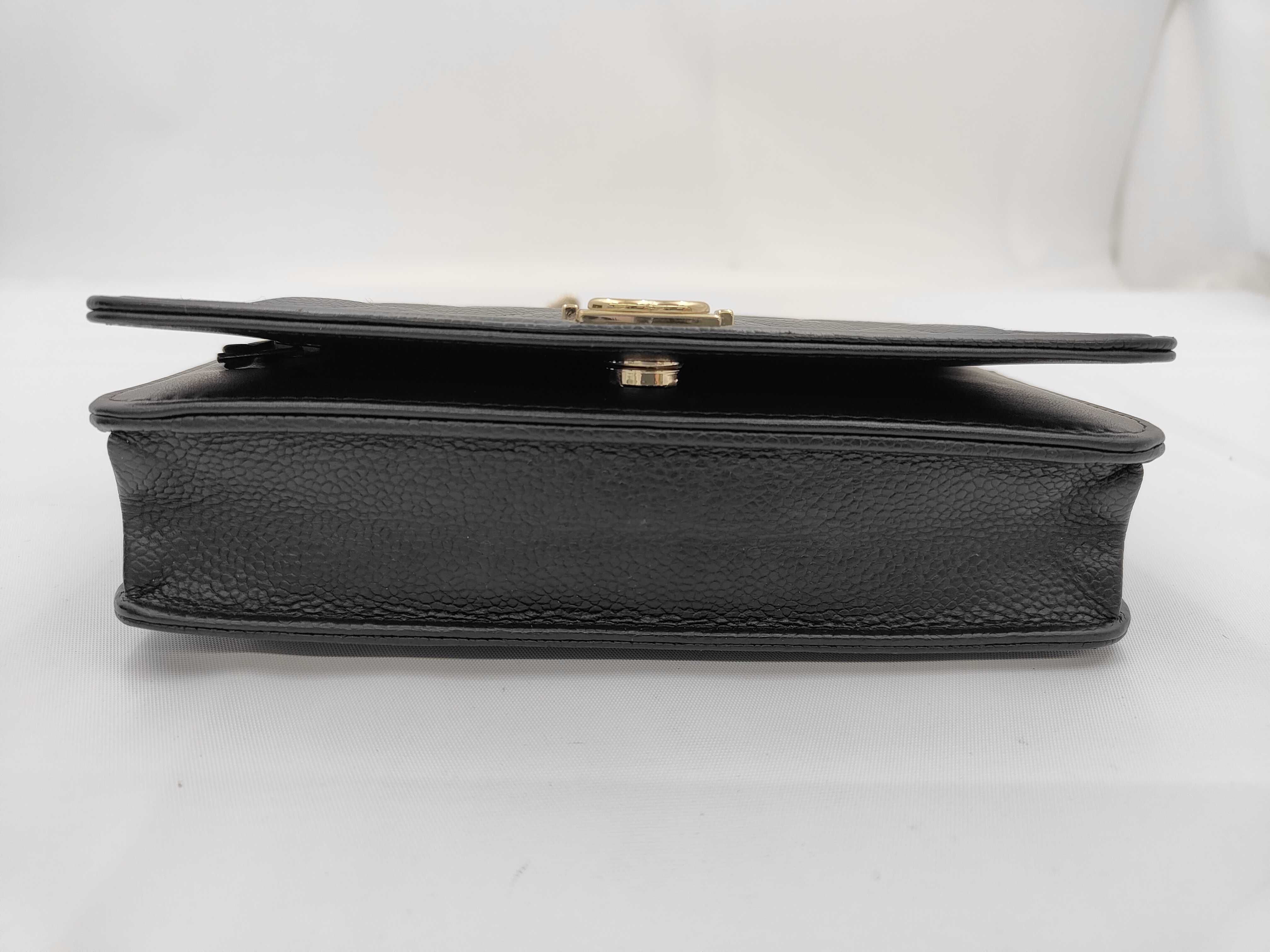 Boy Chanel Caviar Skin Chain Wallet AP1117 Gold Hardware Shoulder Bag — view 5
