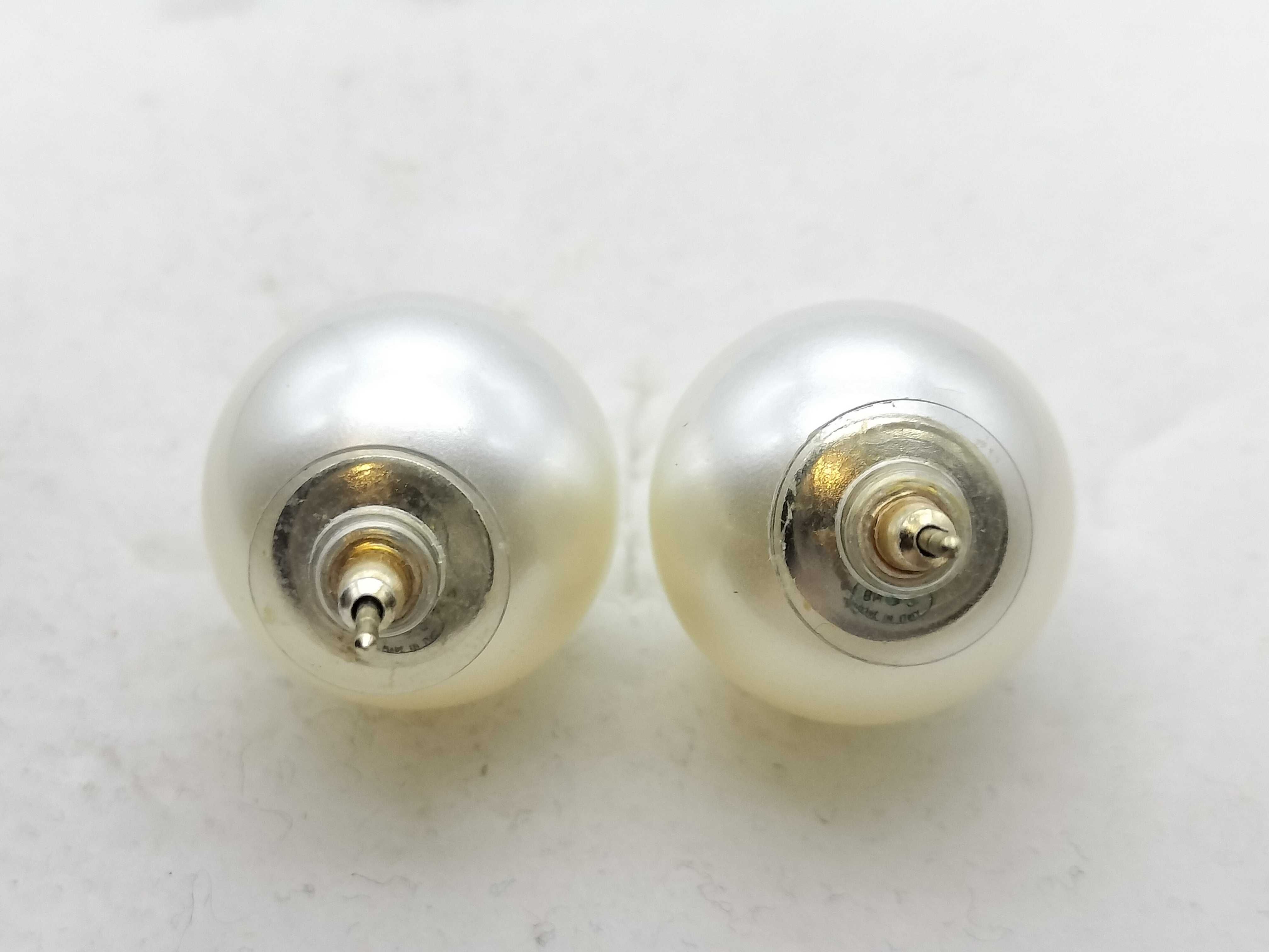 Coco Mark Pearl Earrings — view 2