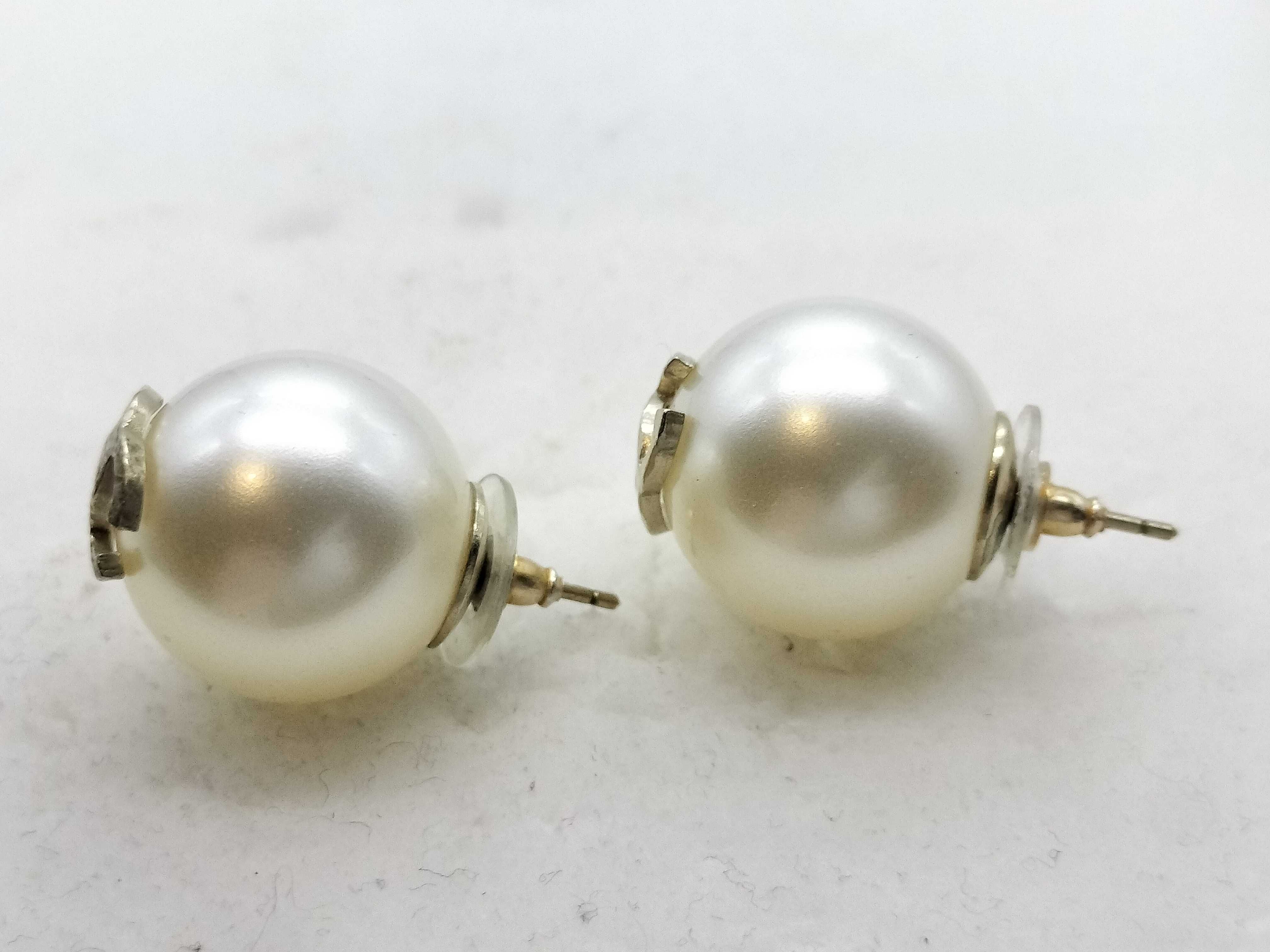 Coco Mark Pearl Earrings — view 3