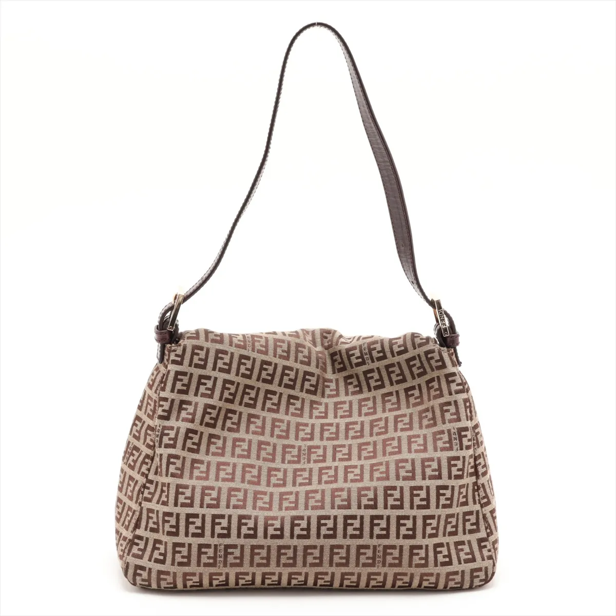 Zucchino Mamma Bucket 8BR001 Canvas x Leather Shoulder Bag Brown — view 2