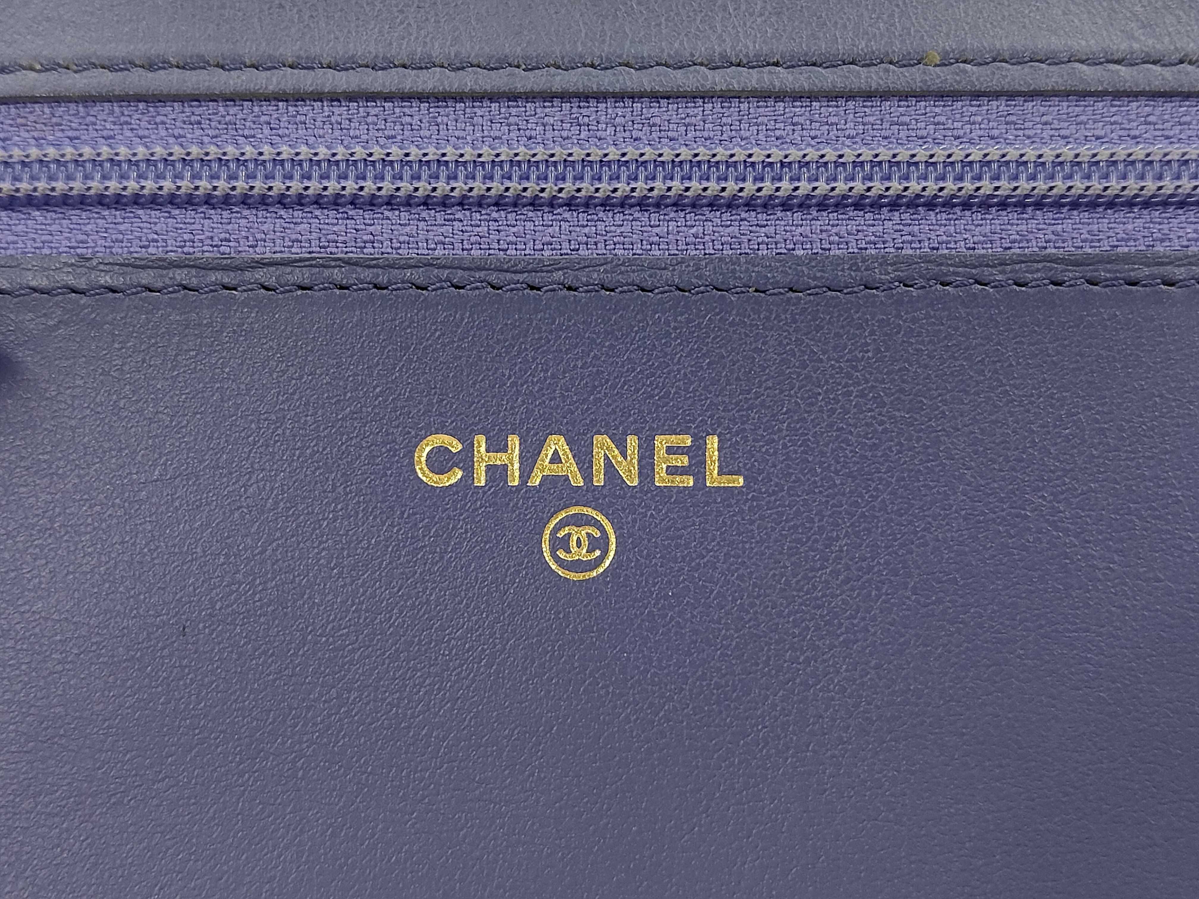 Boy Caviar Skin Chain Wallet Shoulder Bag — view 7