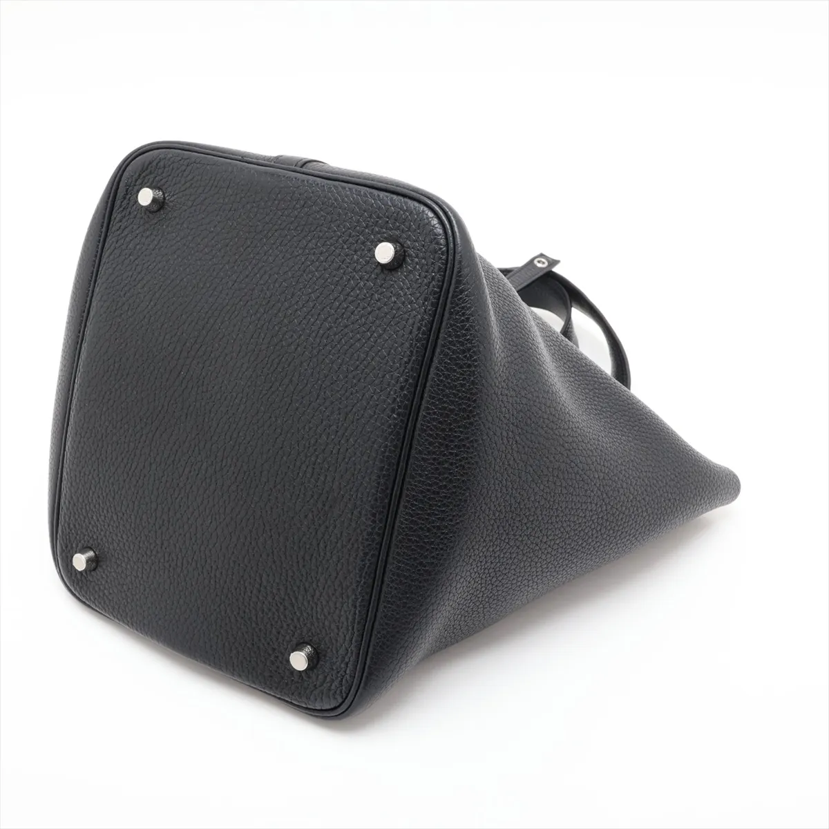 Picotin Lock 22 MM, Taurillon Clemence leather, black, silver hardware, C: 2018 — view 3