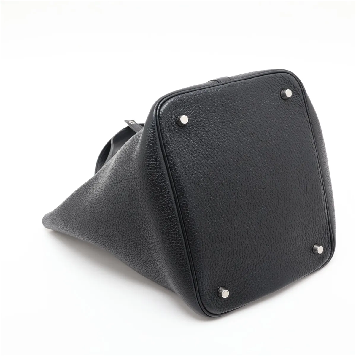 Picotin Lock 22 MM, Taurillon Clemence leather, black, silver hardware, C: 2018 — view 4