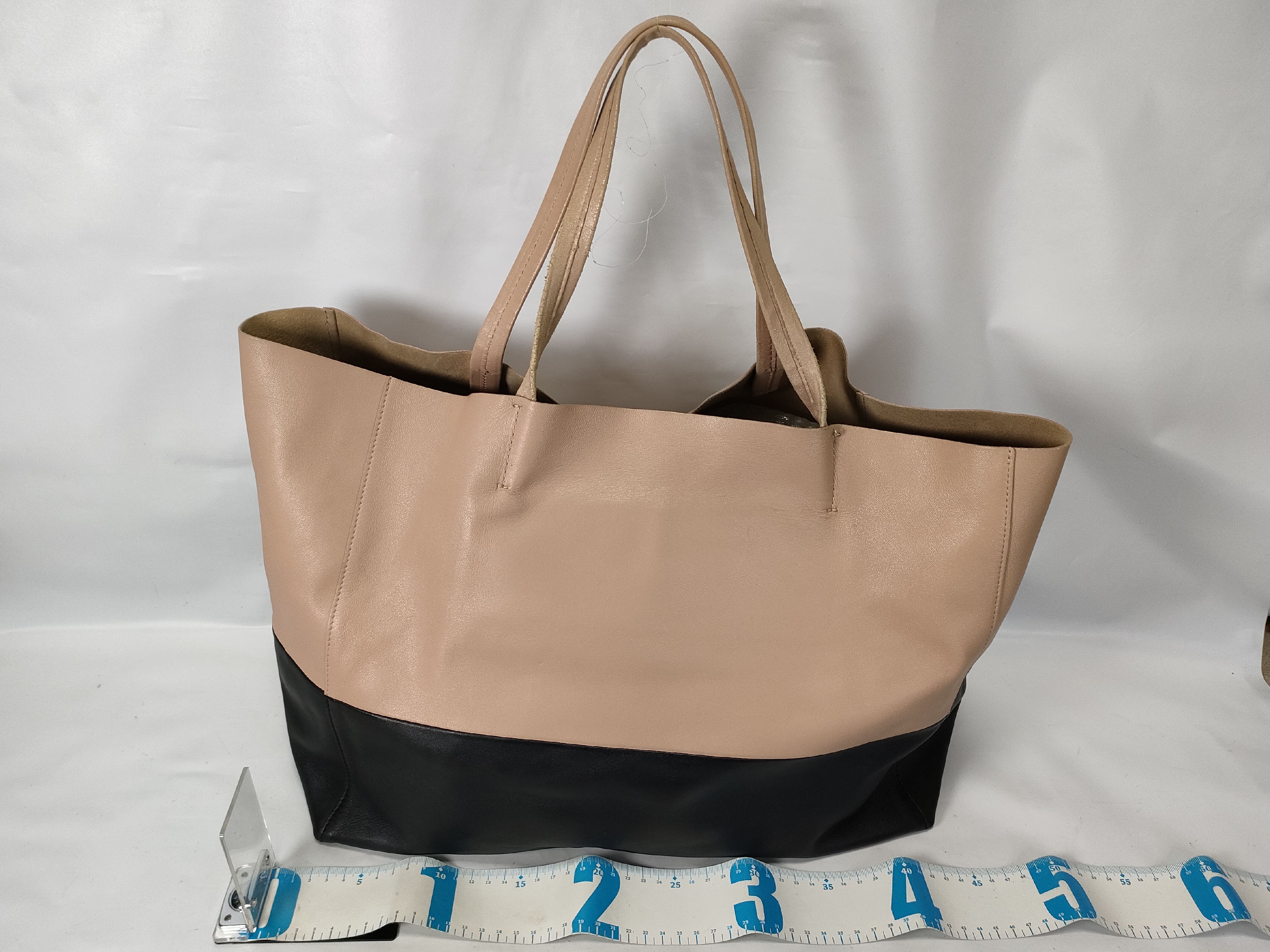 Phoebe Philo era Horizontal Cabas Bicolor Tote Bag — view 2