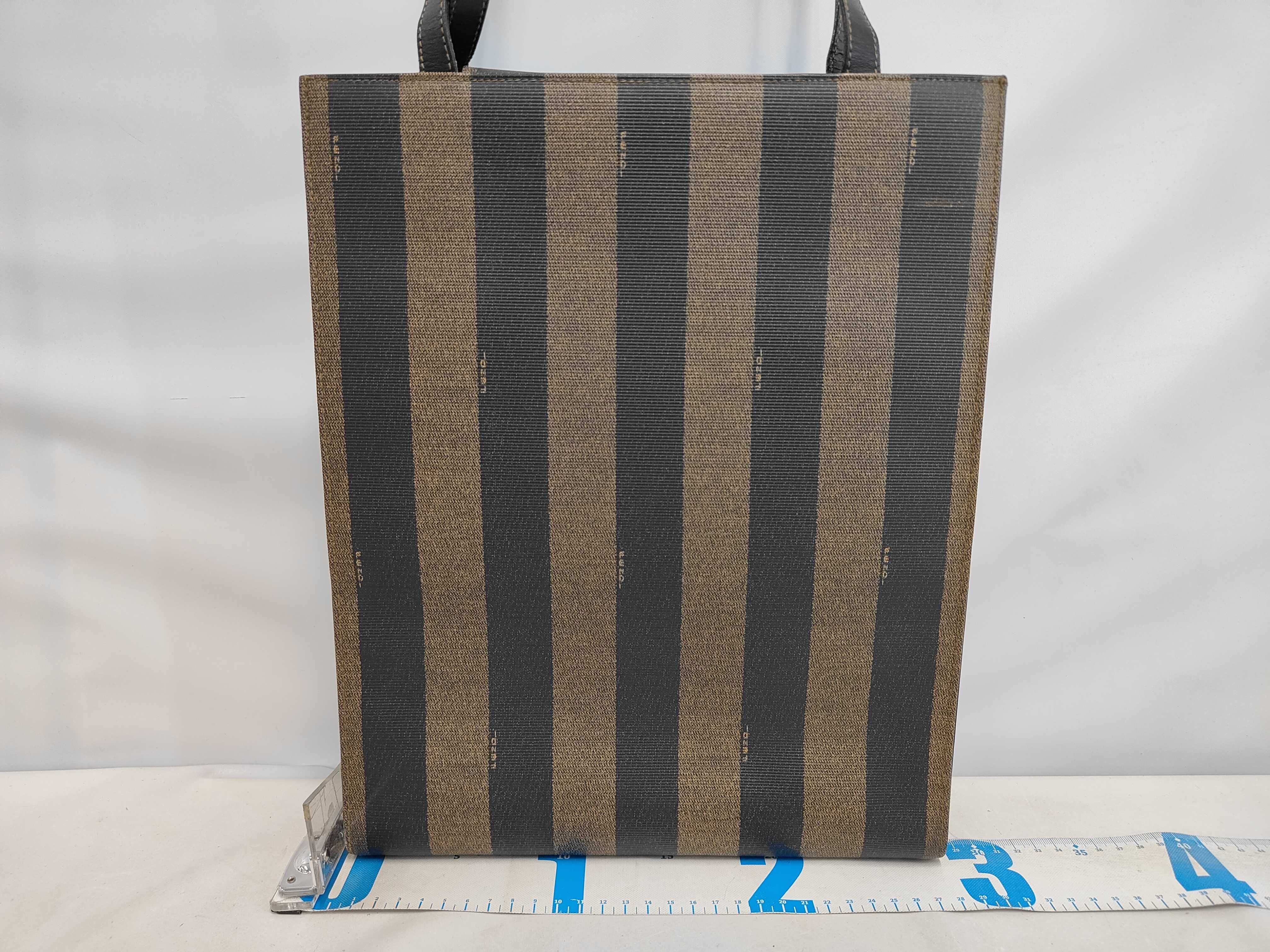 FF Large Logo Pecan Pattern Tote Bag Shoulder Bag — view 2