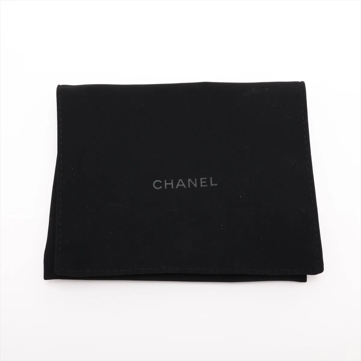 Mini Matelassé Caviar Skin Compact Wallet, Black with Gold Hardware (LNKXHKP8) — view 9