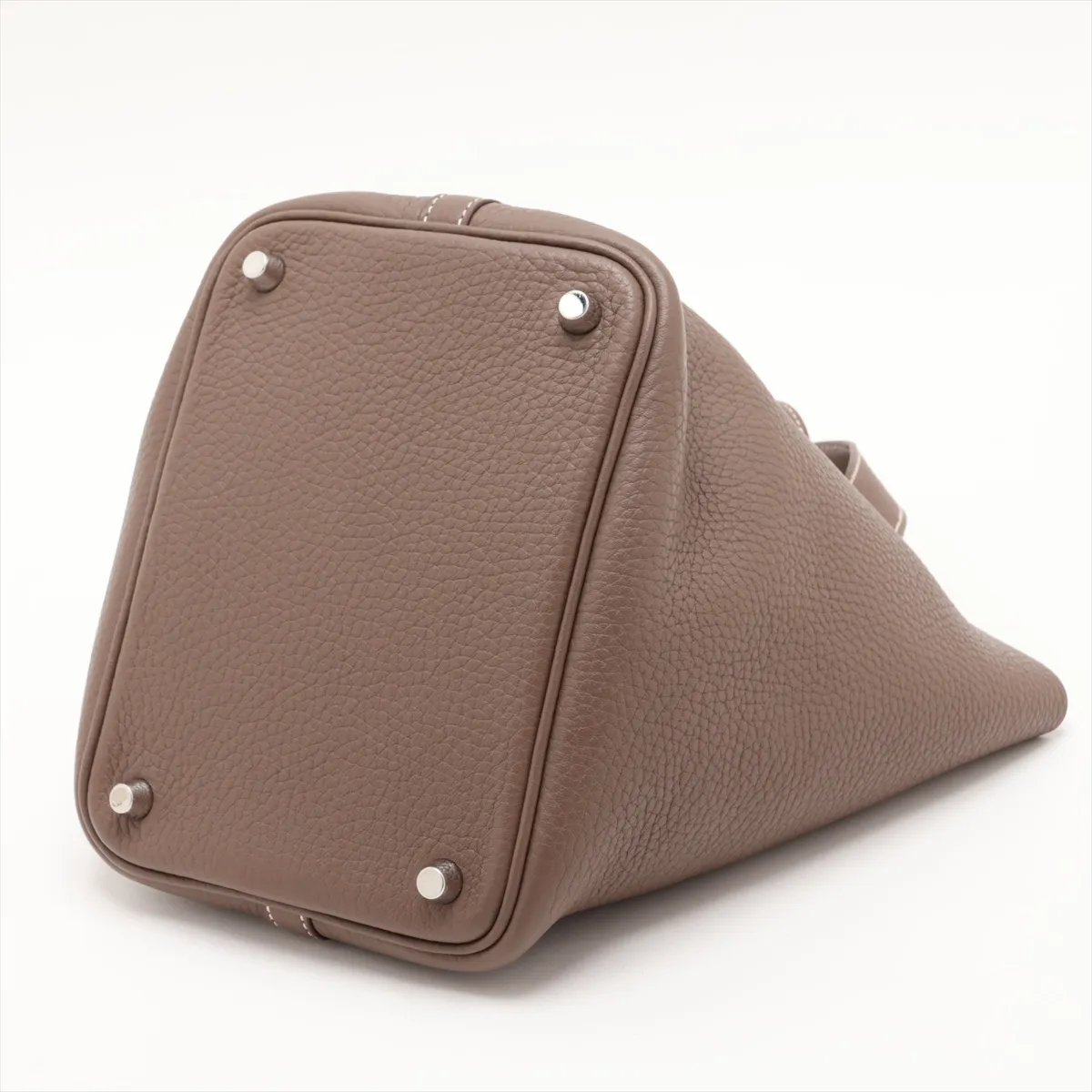 Picotin Lock 18 PM, Taurillon Clemence leather, Etoupe color, silver hardware, X: 2016 — view 3