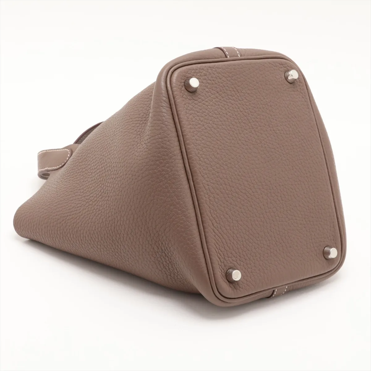 Picotin Lock 18 PM, Taurillon Clemence leather, Etoupe color, silver hardware, X: 2016 — view 4