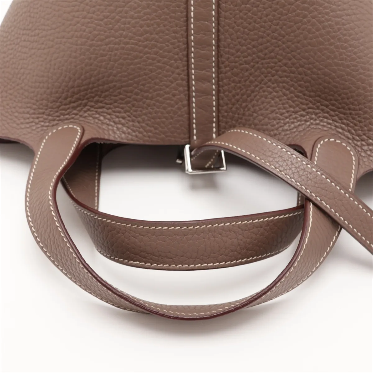 Picotin Lock 18 PM, Taurillon Clemence leather, Etoupe color, silver hardware, X: 2016 — view 5