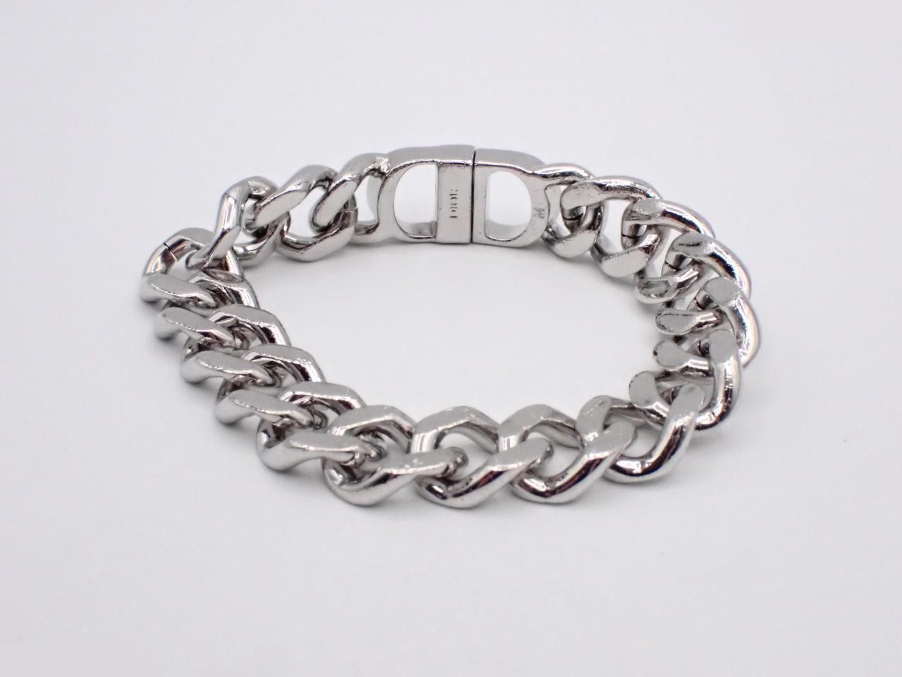 CD Icon Bracelet, Size M, Silver, Wrist Circumference Approx. 18.5cm — view 2