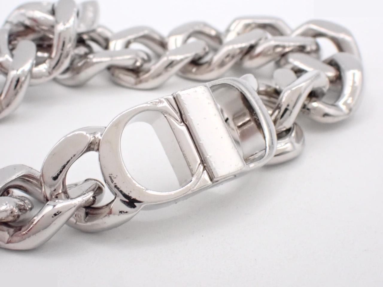 CD Icon Bracelet, Size M, Silver, Wrist Circumference Approx. 18.5cm — view 3