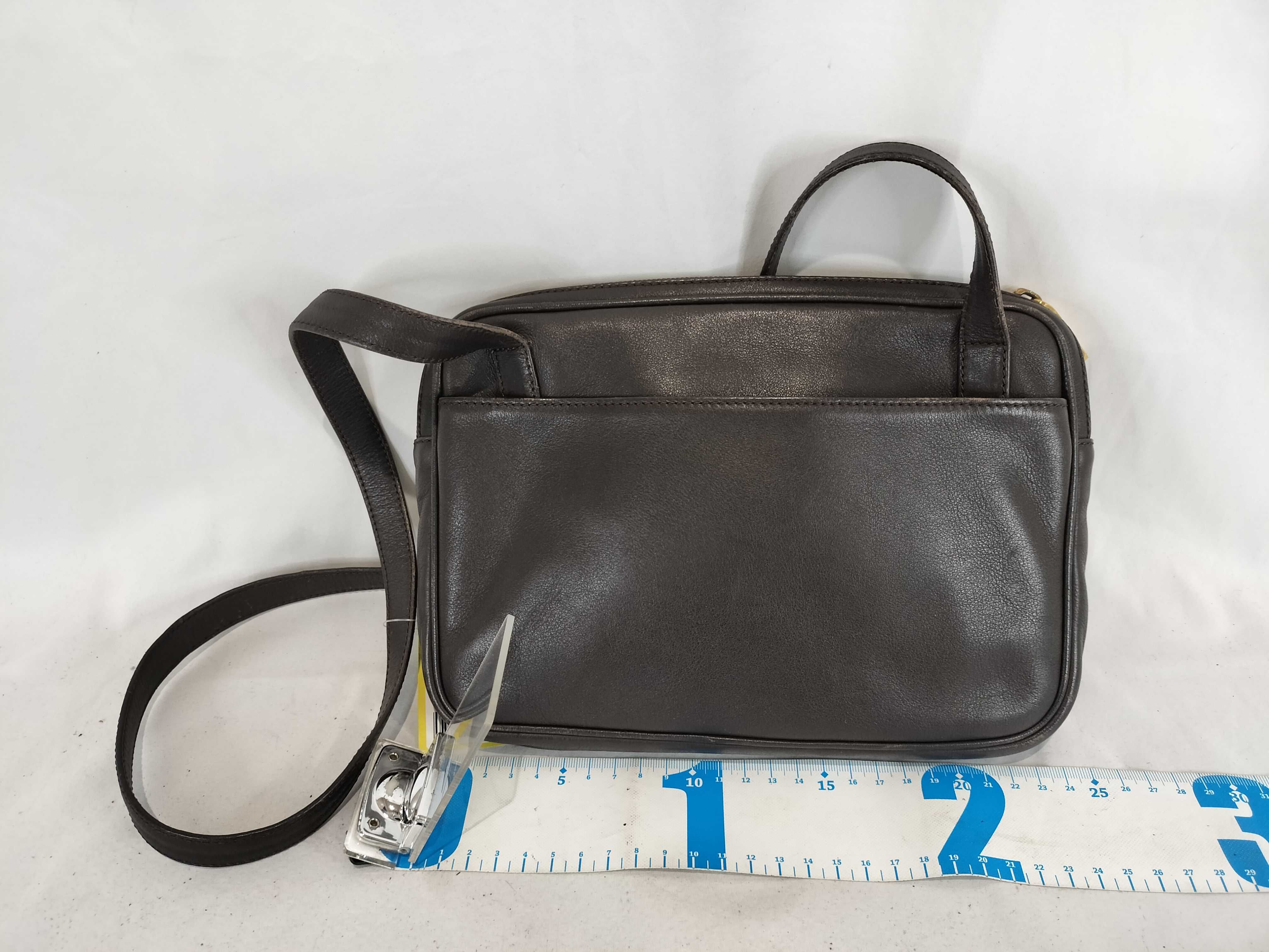 Anagram Leather x Suede Shoulder Pouch Shoulder Bag — view 2