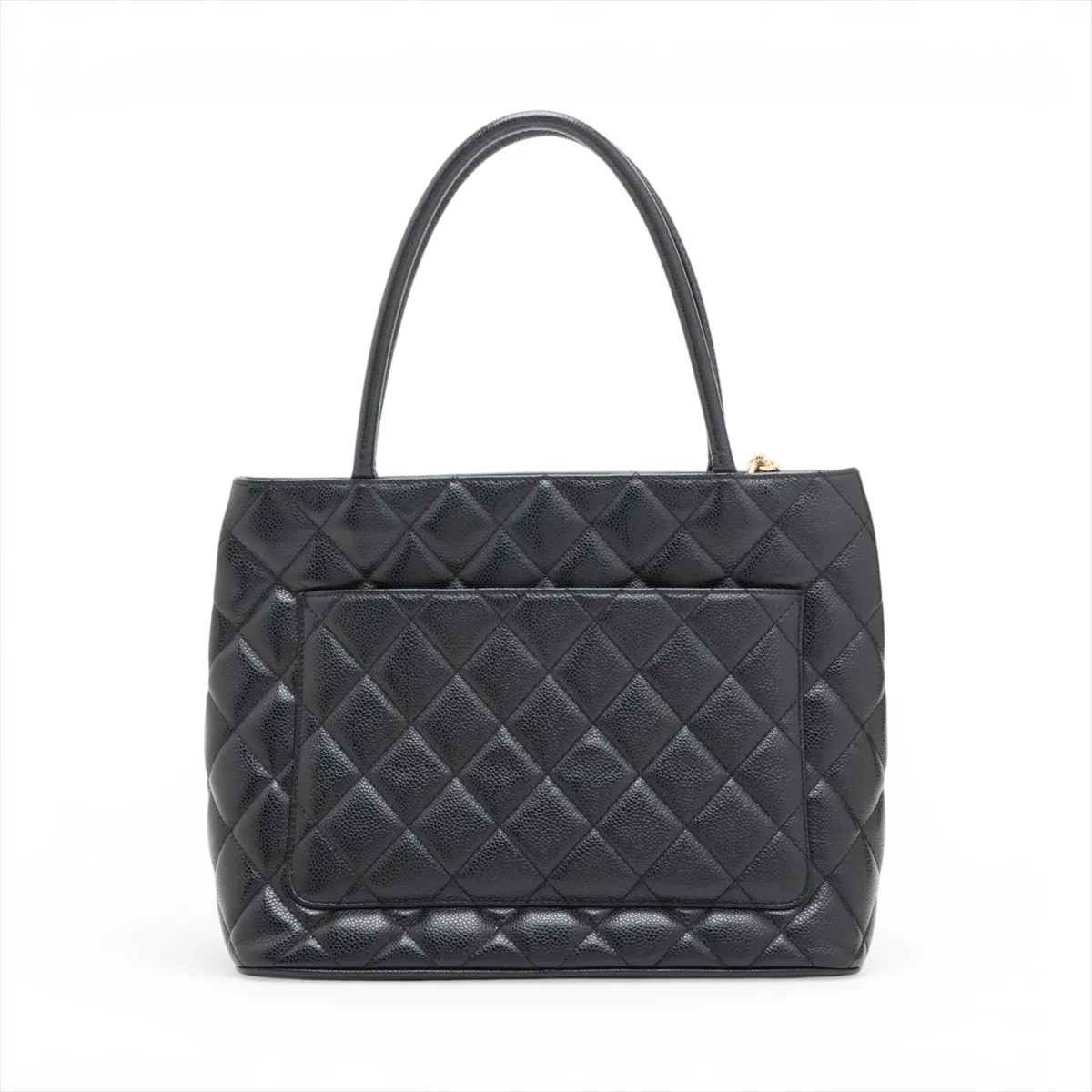 Reissue Caviar Skin Tote Bag, Black with Gold Hardware, 8417279, Series 8 — view 2